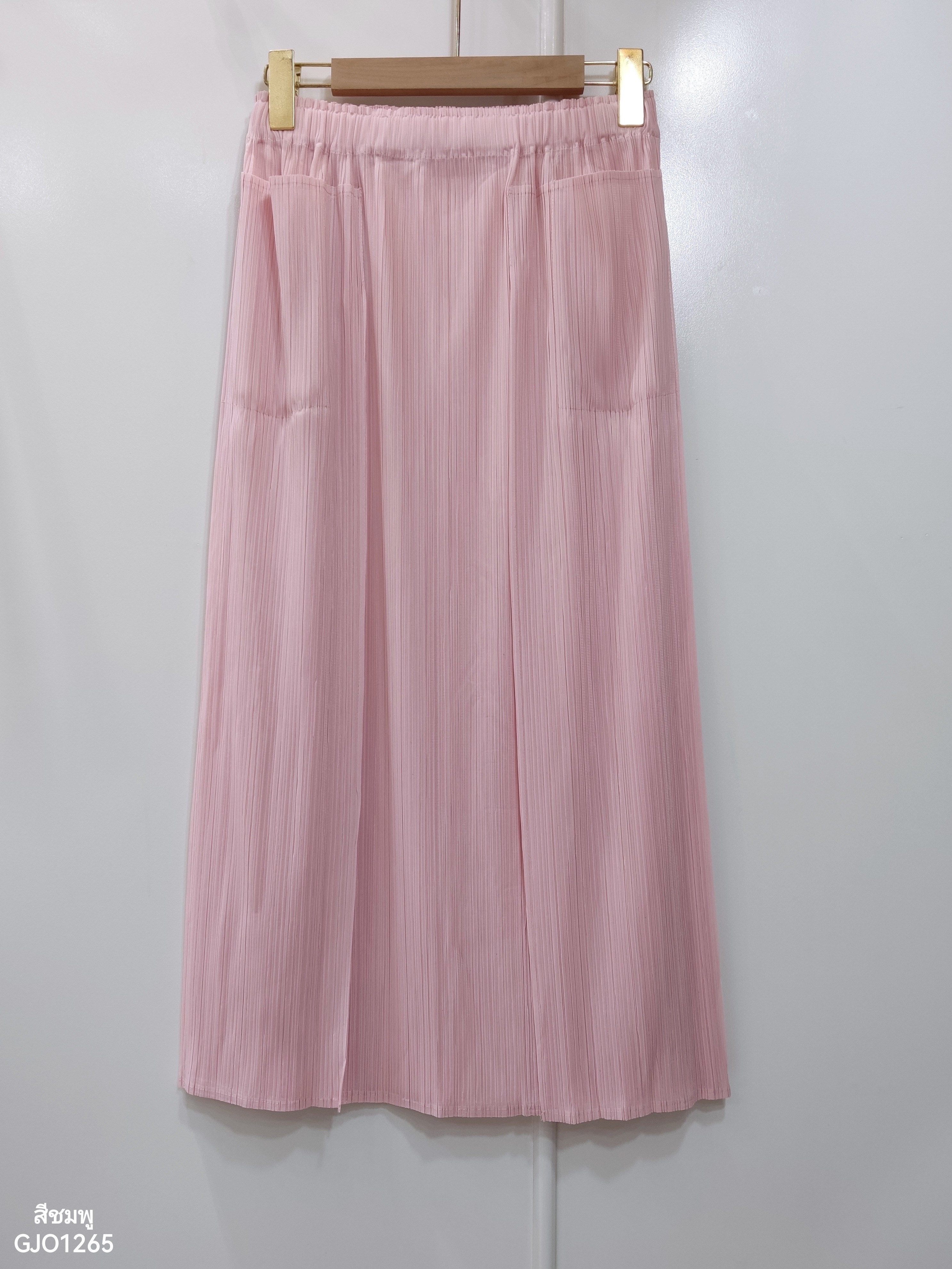 ปรับราคาลง20%!! ยาว 32นิ้ว! 2MUAY รุ่น GJO1265 กระโปรงพลีทคุณภาพ DOUBLE LAYER PLEATED SKIRT 8 สี FREE SIZE