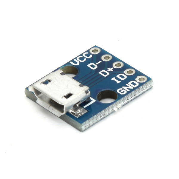 โมดูล micro USB แบบ PCB micro USB interface socket