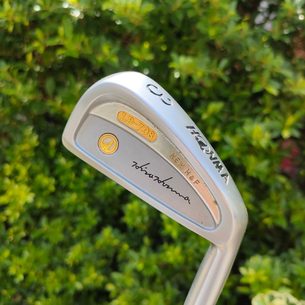 เหล็ก 3 HONMA LB-708 NEW HF ก้าน NEW SUPER FERRITE FLEX R-1 เป็นก้านระดับสองดาว** และรุ่นนี้ติดแผ่นทองเค เป็นรุ่นพรีเมี่ยม!! ไม้กอล์ฟมือสอง ของแท้ BY NakaraLuxurious
