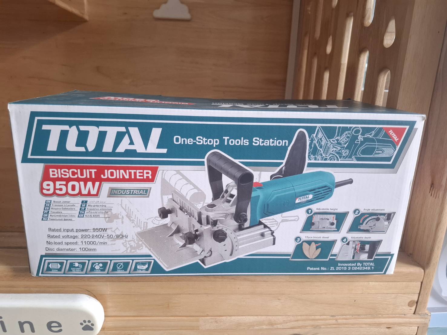 TOTAL เครื่องเจาะแผ่นบิสกิต Biscuit Jointer 950 วัตต์ รุ่น TS70906