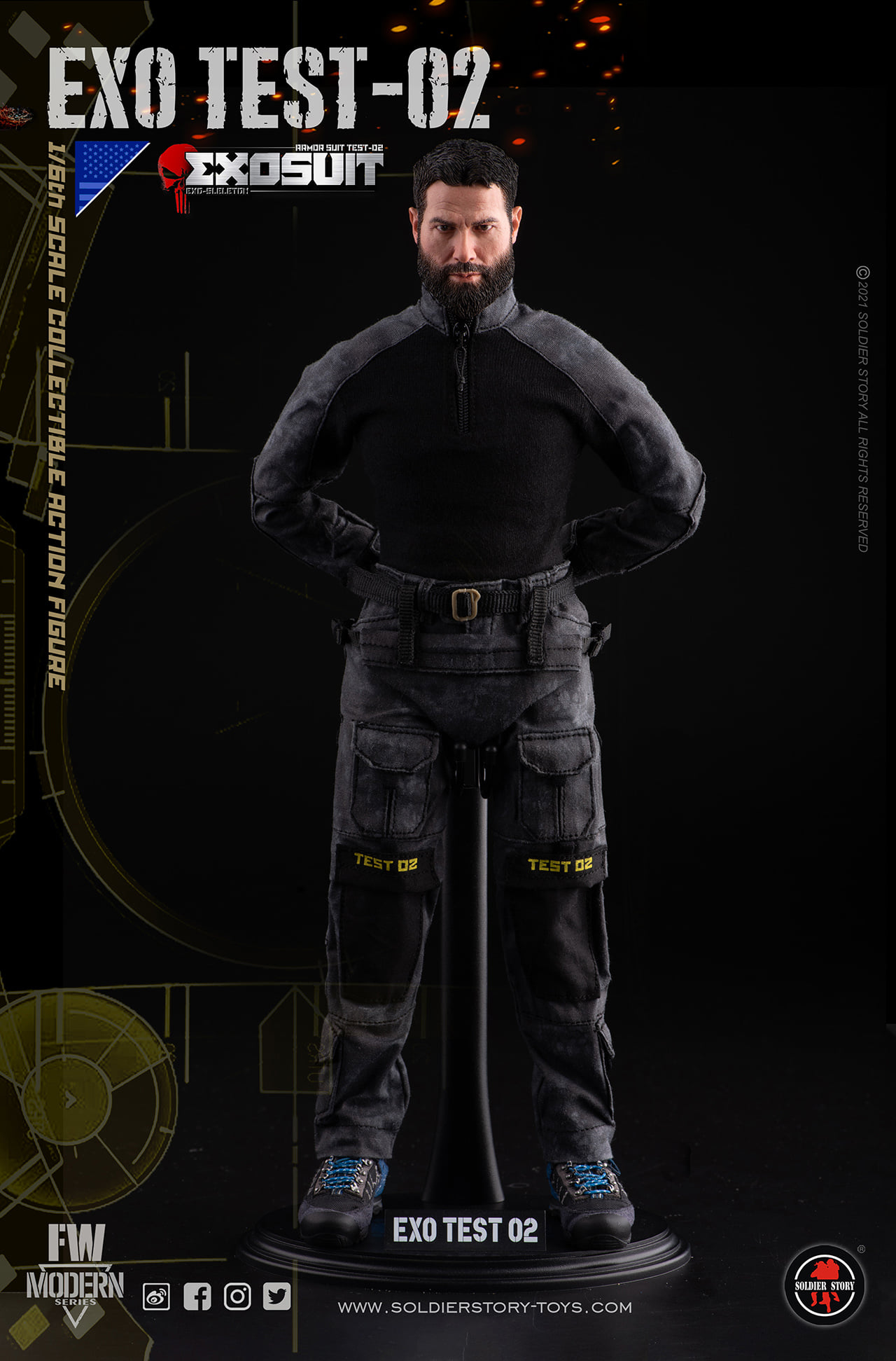 สั่งจอง]SoldierStory SS125 1/6 : EXO-SKELETON ARMOR SUIT TEST-02