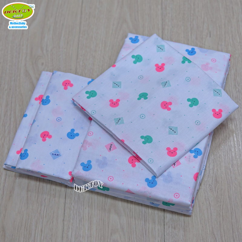 Gold Baby ผ้าอ้อมสาลู 2 ชั้นเกรดA ลายหัวหมี Bear 12 ผืน