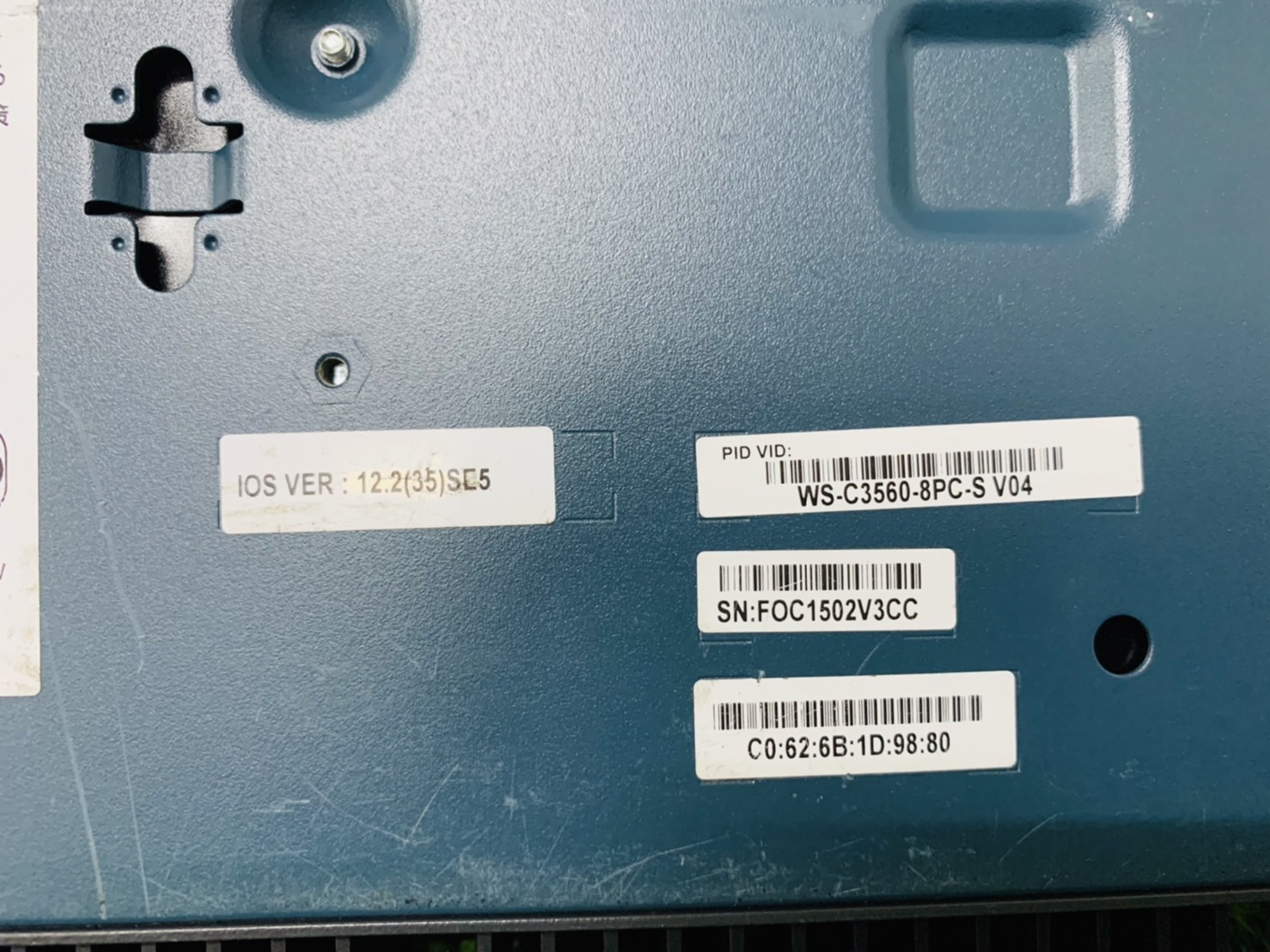 Cisco Catalyst 3560 WS-C3560-8PC-S Compact 8 Ports 10/100 PoE