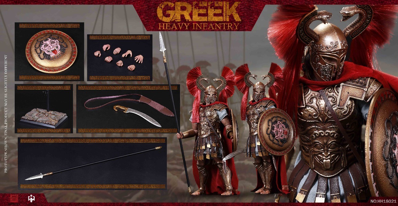 [สั่งจอง]HHMODEL & HAOYUTOYS HH18021 1/6 Scale Imperial Army-Greek Heavy Infantry