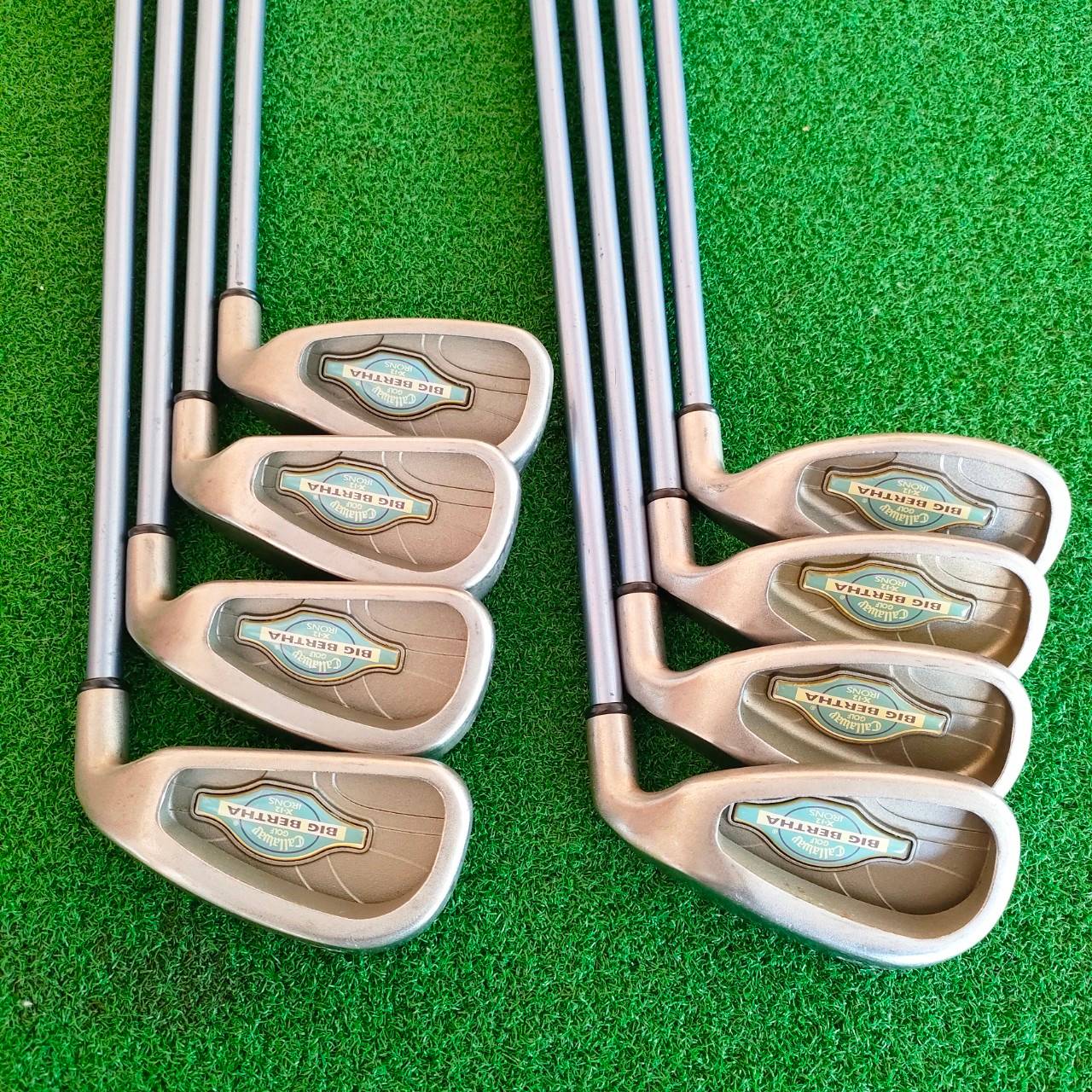 **ไม้กอล์ฟสำหรับผู้หญิง** ชุดเหล็ก CALLAWAY BIG BERTHA X-12 LADY มีเหล็ก 5-9 เเละ PW AW SW ก้าน SUPER JV200 FLEX L