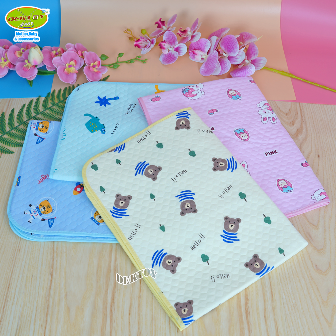 Littelhome ลิตเติ้ลโฮม ผ้ายางรองฉี่เด็กไม่ร้อน XXL 70 x 90 ซม. คละลาย