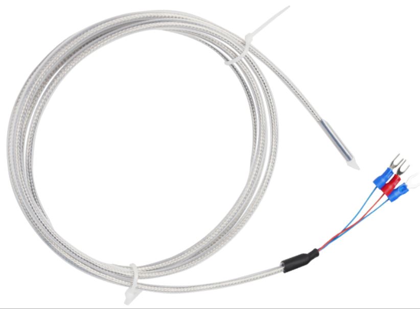 เทอร์โมคัปเปิ้ลแบบกันน้ำ Waterproof Thermocouple PT100 แบบ RTD ยาว 2 เมตร แบบ 3 สาย