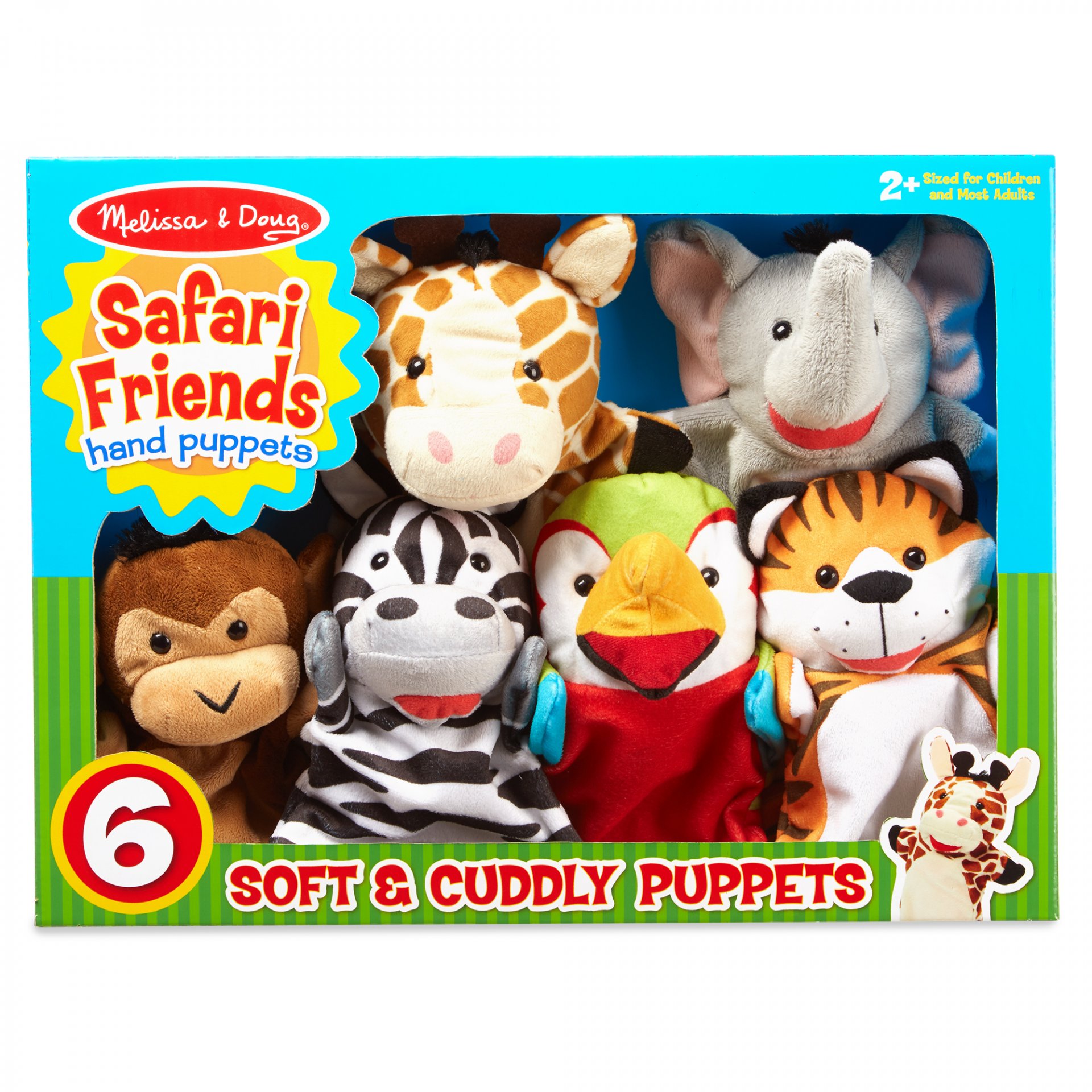 ชุดหุ่นมือ รุ่นซาฟารี Melissa & Doug Safari Puppet Setรุ่น 9118 ของเล่น, ของเล่นเด็ก, ของเล่นเสริมพัฒนาการ