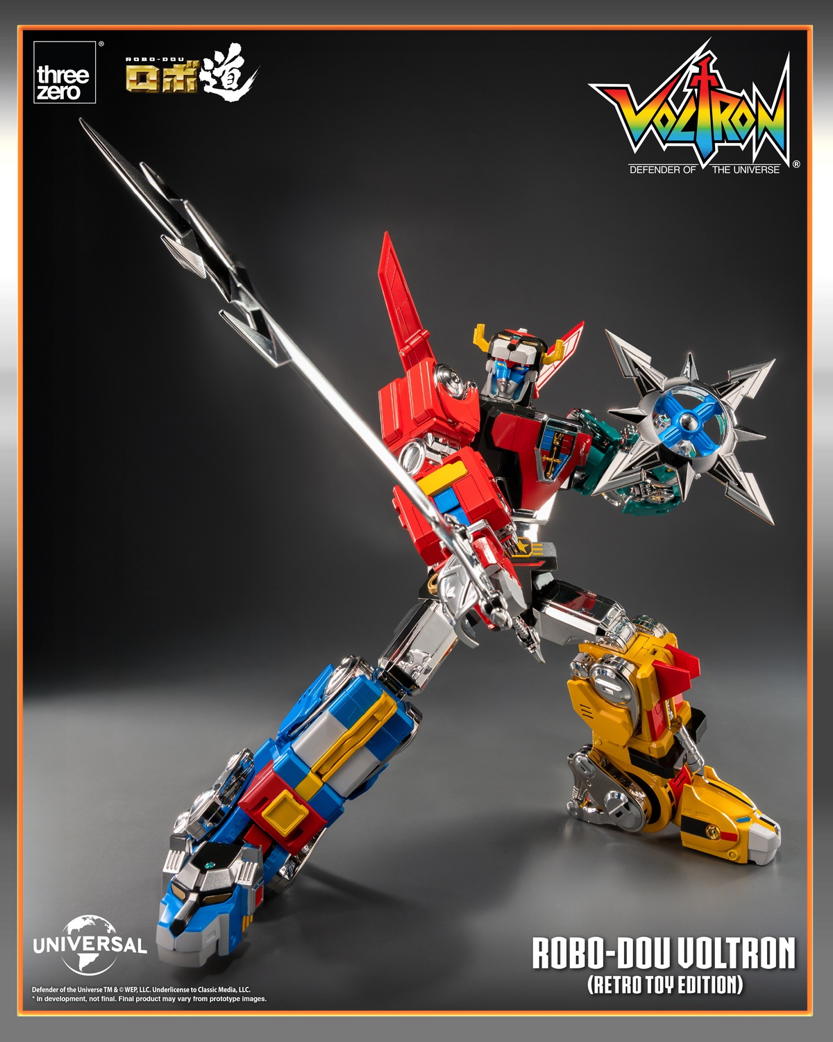 [สั่งจอง]Threezero 3Z09470W0 : ROBO-DOU Voltron (Retro Toy Edition)