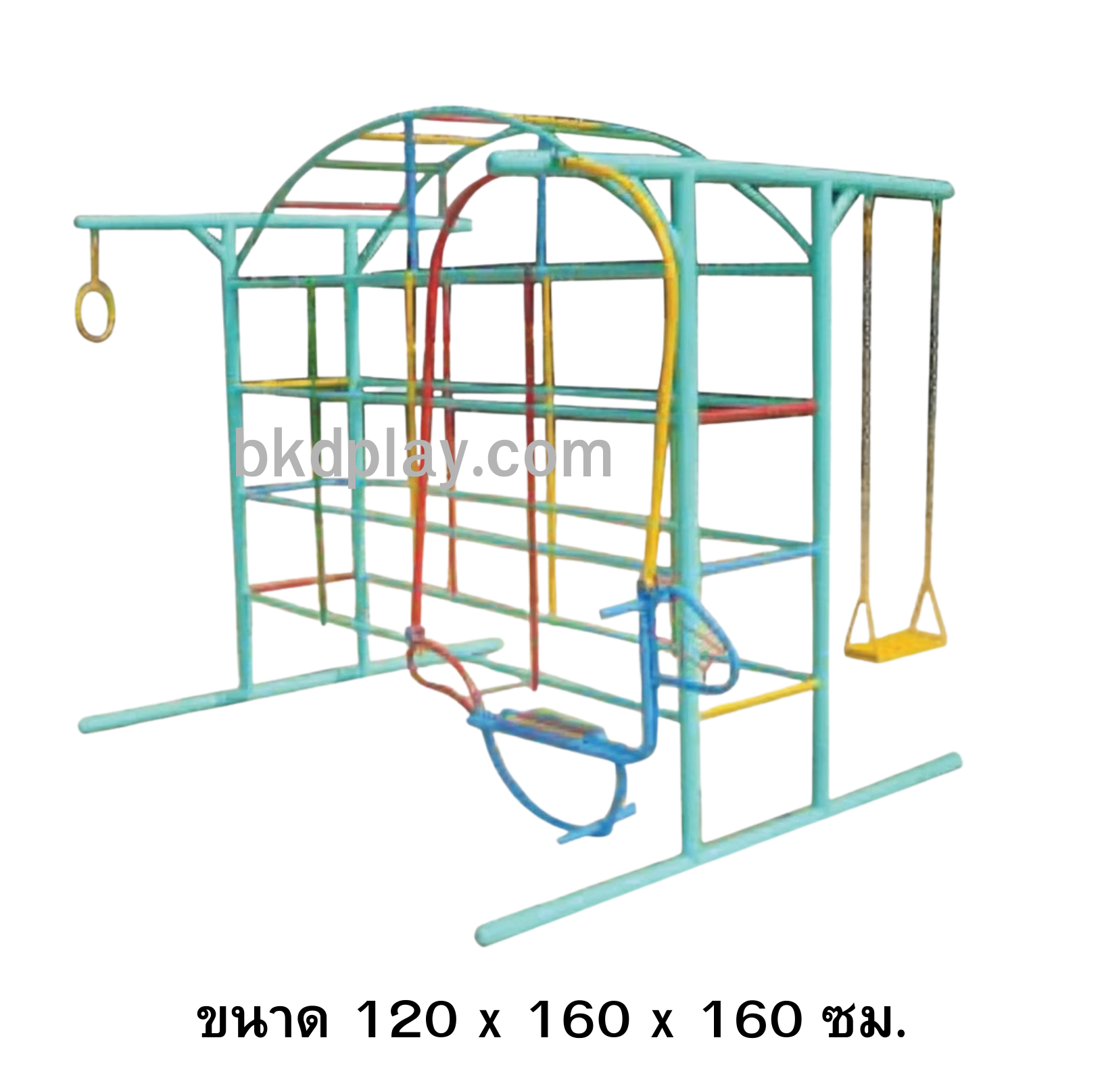 เครื่องเล่นสนามกลางแจ้ง เครื่องเล่นสนามเหล็ก ชุดชิงช้าปีนป่ายม้าโยก OutdoorPlayground, ราคาโรงงาน สั่งผลิต 10-20 วัน