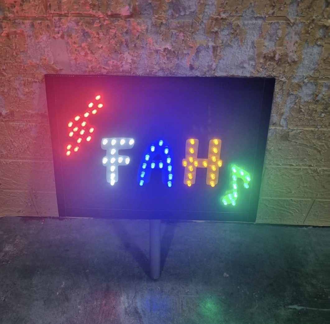 ป้ายไฟเชียร์ ป้ายถือถ่ายรูป ป้ายถือเชียร์ศิลปิน ขนาด 21.4 x 29.7 cm