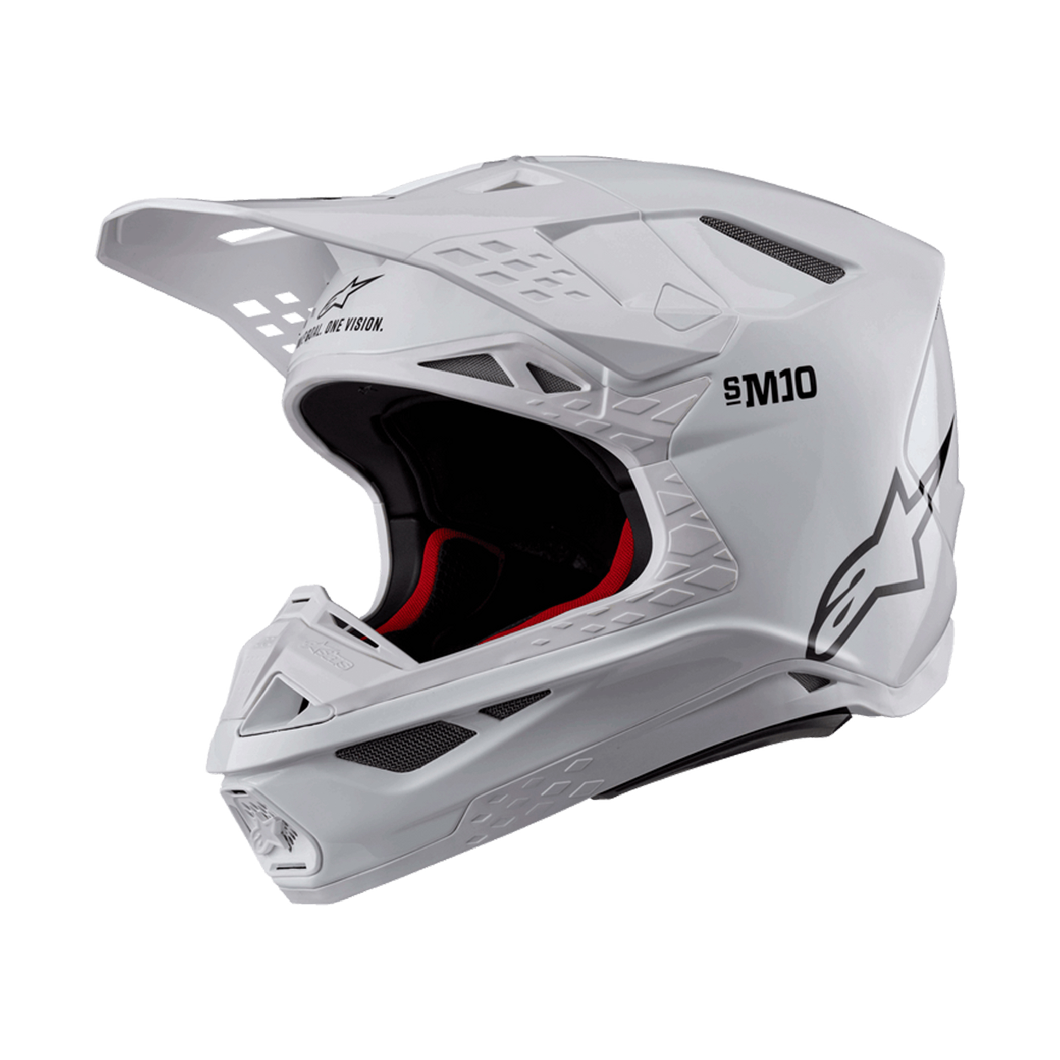 Alpinestars Supertech M10 Solid Helmet - White Glossy