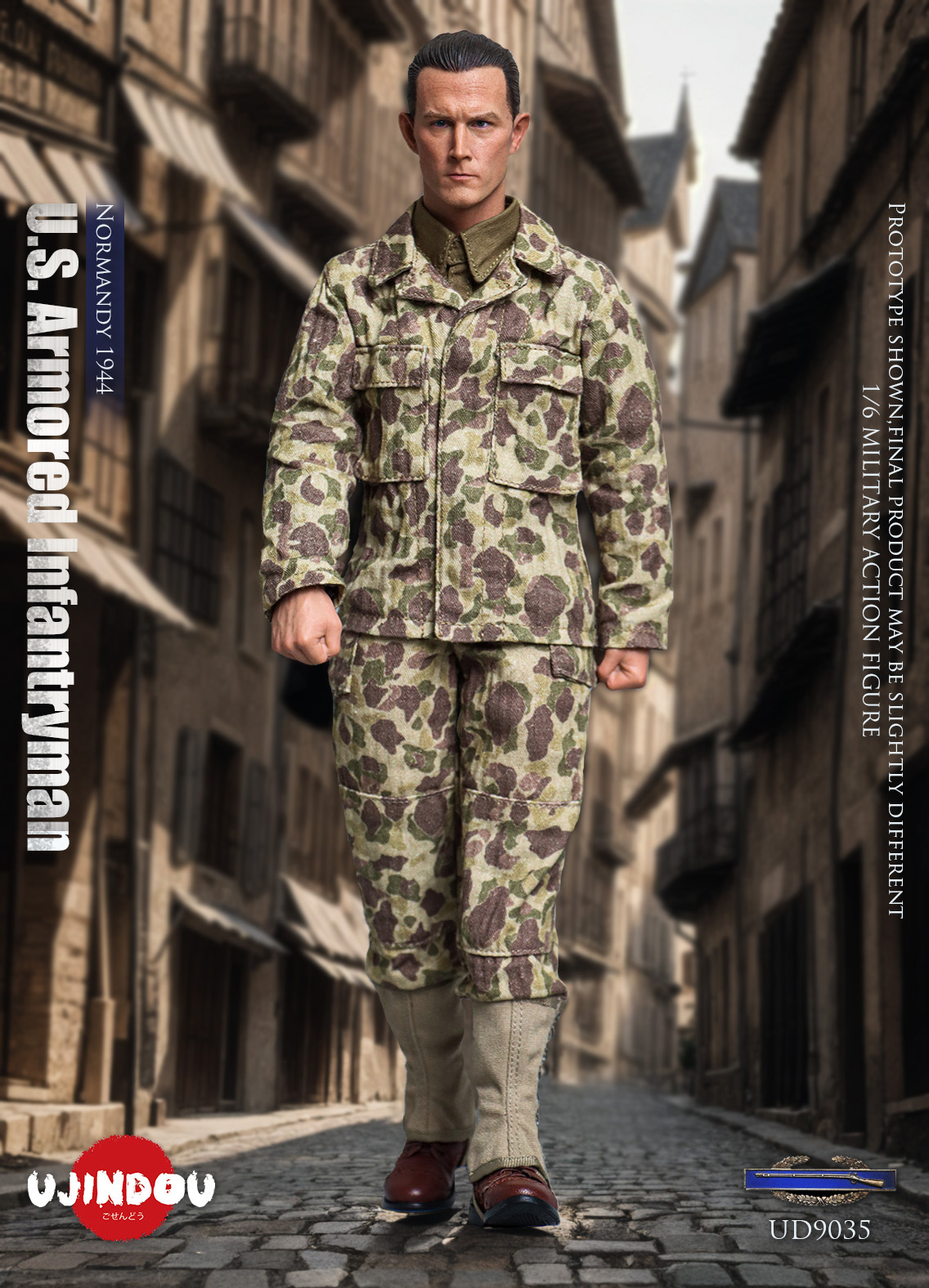 [สั่งจอง] UJINDOU UD9035 1/6 : WWII U.S. Armored Infantryman,Normandy 1944