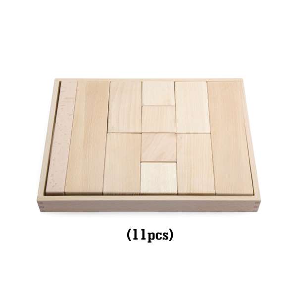 บล็อกไม้สีธรรมชาติ 6 ถาด บล็อคไม้ วัสดุสีปลอดภัย, กระตุ้นพัฒนาการ, ของเล่นไม้, ของเล่นเสริมพัฒนาการ, ของเล่นเด็กอนุบาล, สื่อการสอนเด็กอนุบาล