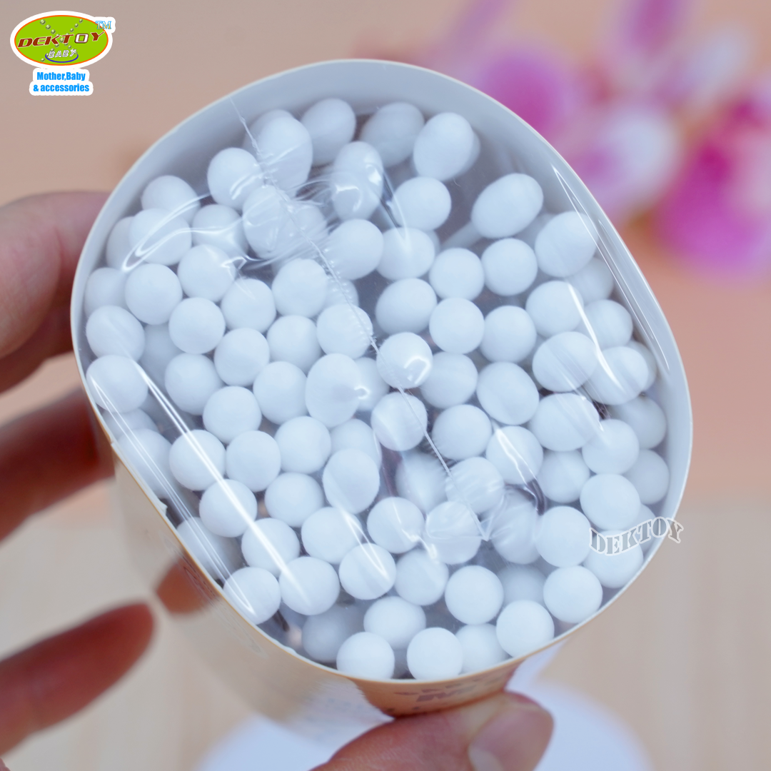 Baby moby เบบี้โมบี้ สำลีก้าน คอตตอนบัตก้านกระดาษหัวใหญ่ ชนิดเติม 100 ก้าน