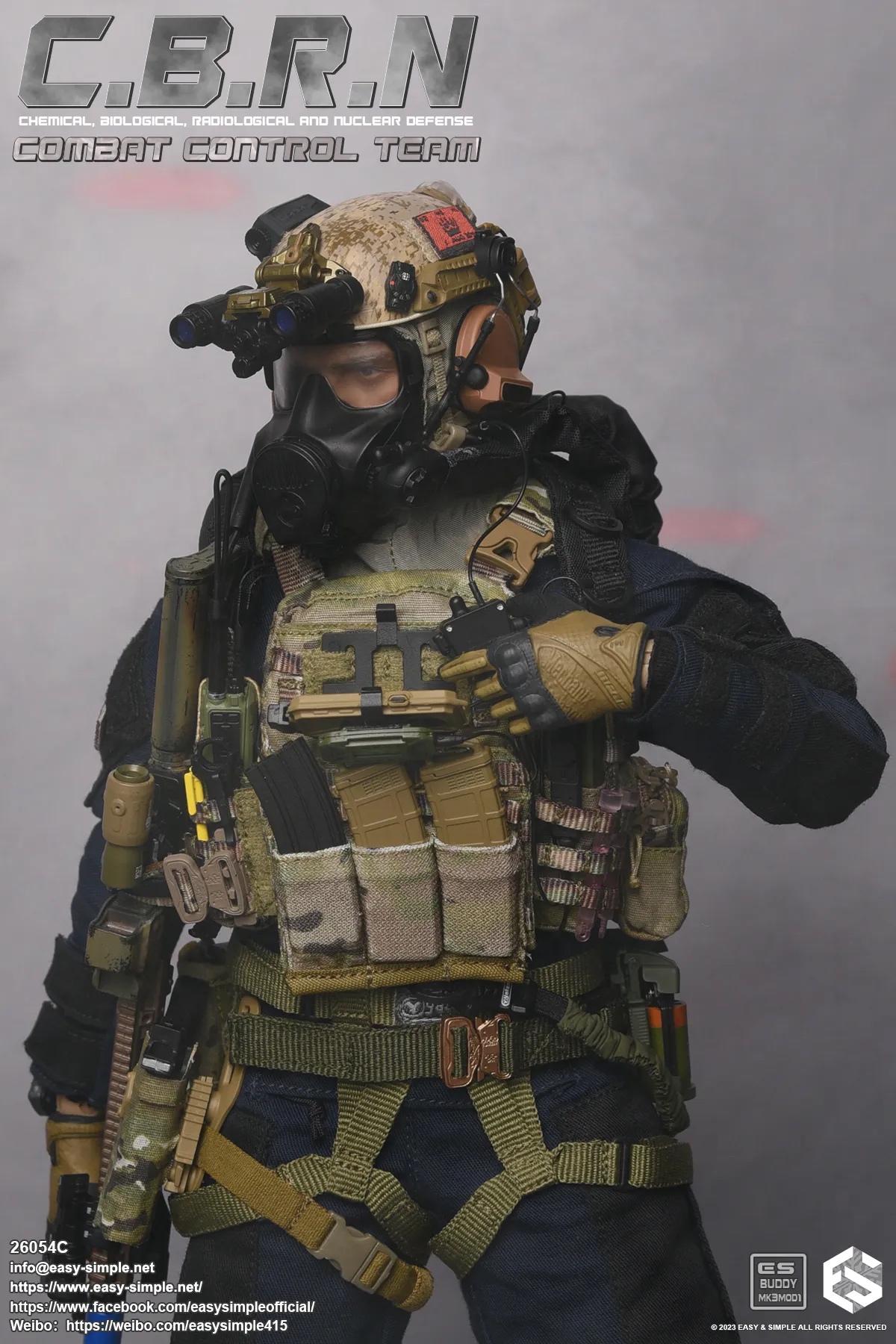 [สั่งจอง]Easy&Simple 26054C 1/6 : CBRN Assault Team