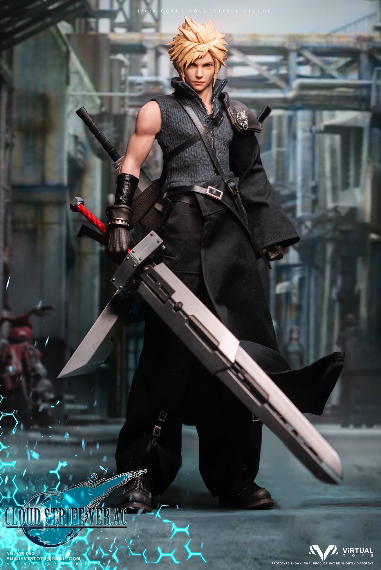 VTS TOYS VM-042B 元一級戦士AC版 1/6 アクションフィギュア Vts Toys 1/6 Vm-042 Final Fantasy Cloud Strife Ac Deluxe