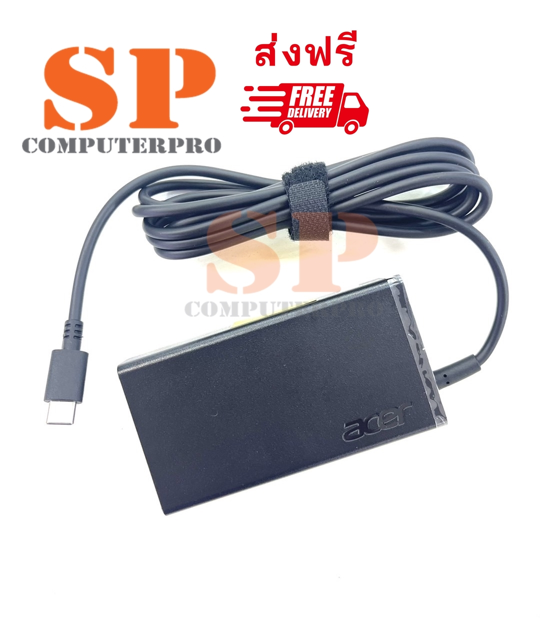 สายสาร์จโน๊ตบุ๊ค ACER ADAPTER NOTEBOOK ACER แท้ Chromebook Spin 311 315 713 C330 511 512 514 R13 CB713 CP713 CB315-1HT-C9UA CB315-3H-C2C3 CP311-2H-C679 5V/2A 9V/2A 15V/3A 20V 3.25A หัว USB- type C 65W