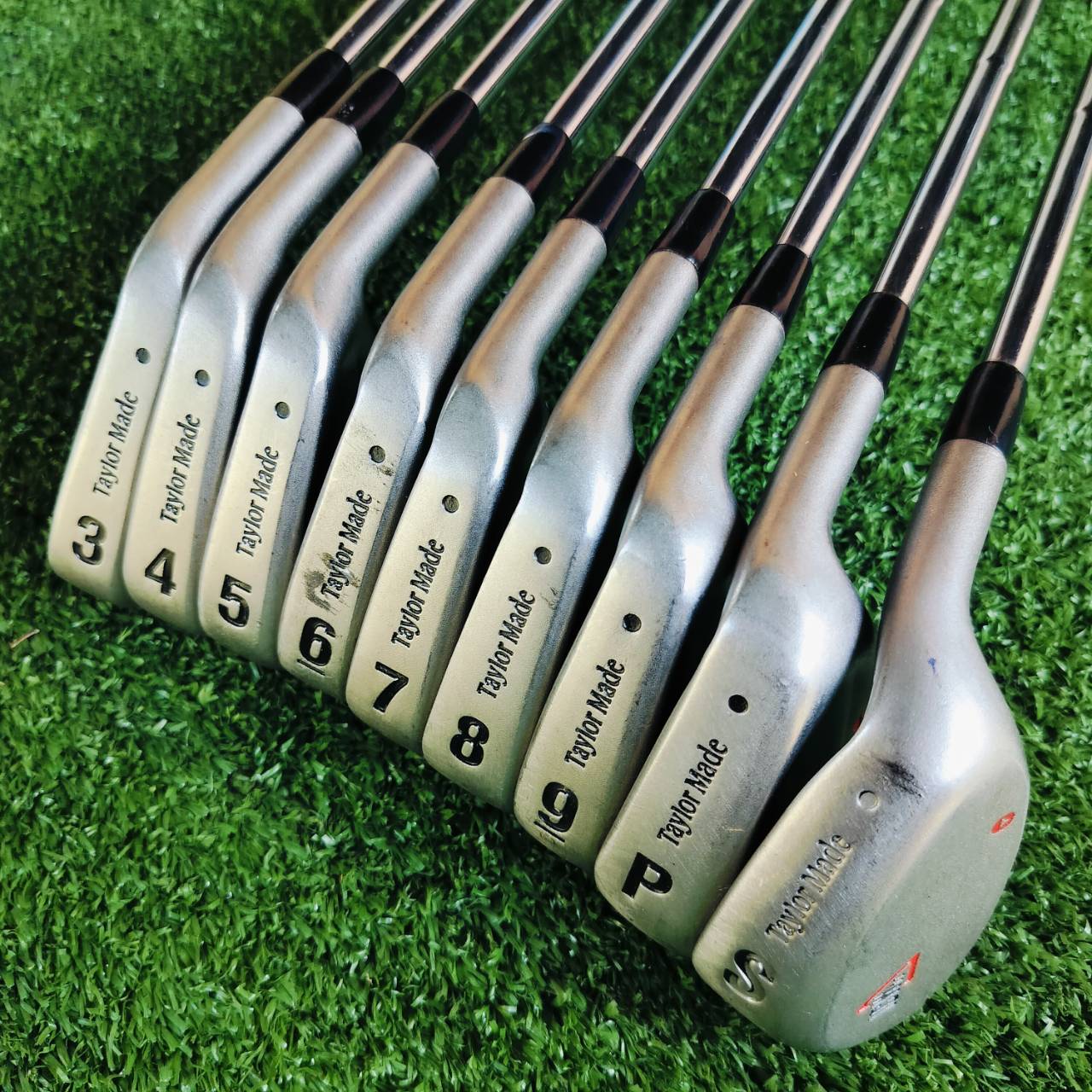 ชุดเหล็ก Taylormade ICW11 มีเหล็ก 3-9 PW SW ก้าน กริพ เดิมทั้งหมด FLEX S เป็นชุดเหล็กที่ตีมันส์มาก ไม้กอล์ฟพรีเมี่ยมมือสอง ของแท้ By NakaraLuxurious