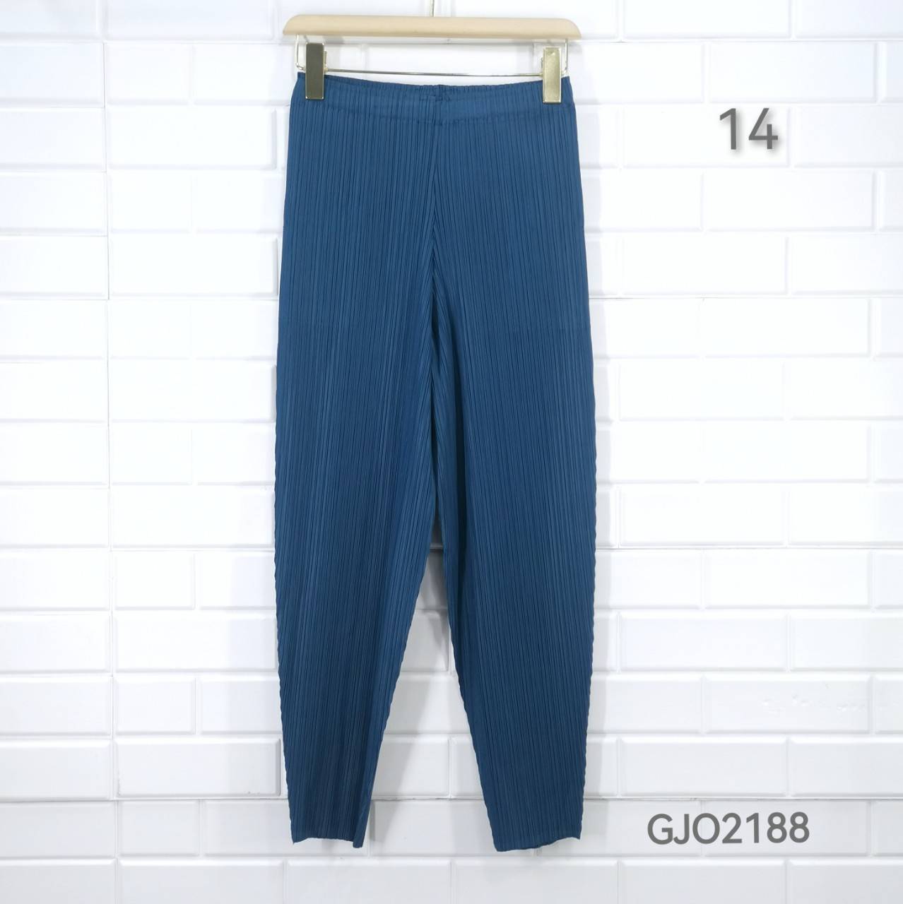 ยาว 34นิ้ว!! 2MUAY รุ่น GJO2188 กางเกงผู้หญิง กางเกงอัดพลีทคุณภาพ 12สี FREE SIZE CASUAL FIT PLEATES PANTS