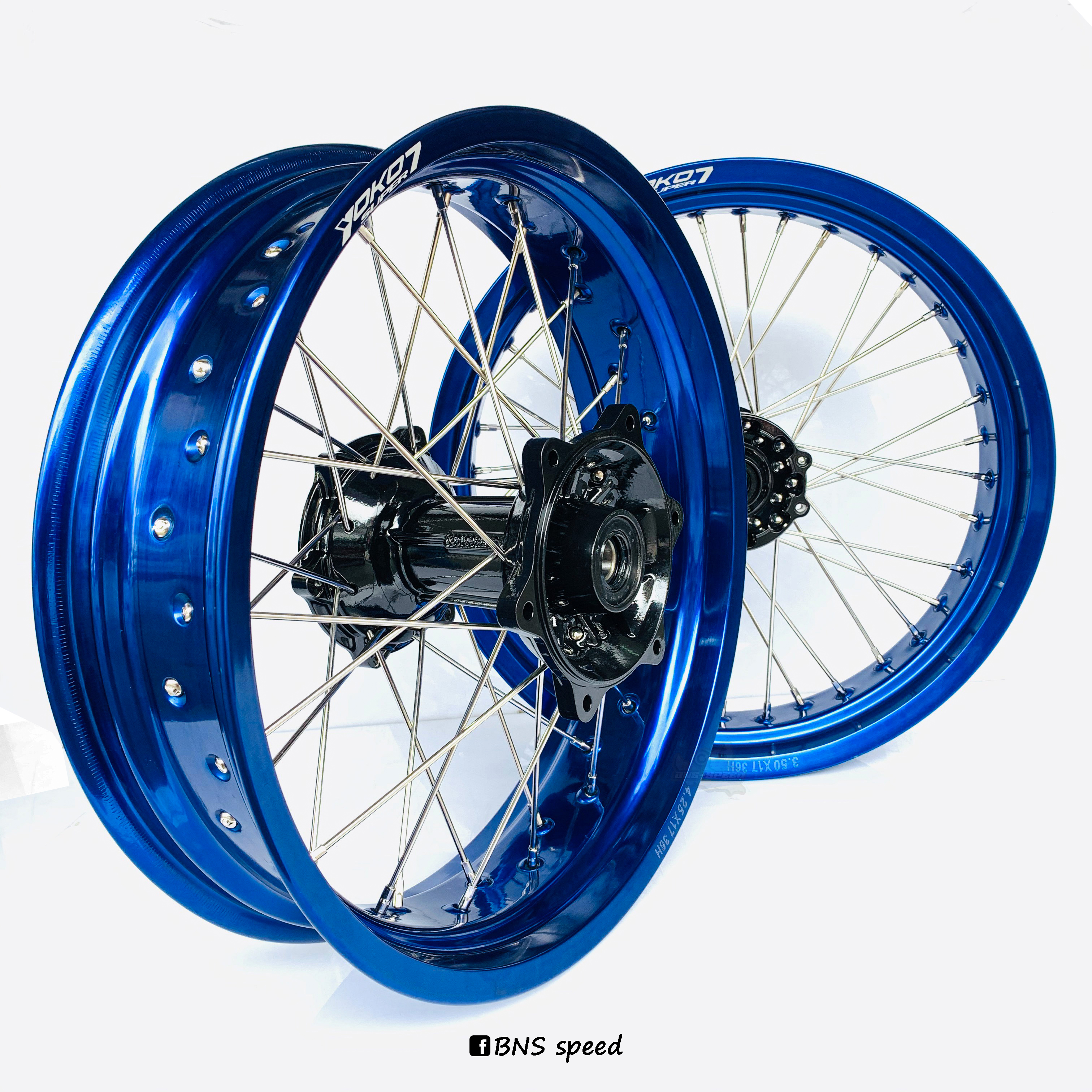 ชุดล้อโมตาด WR155R สีน้ำเงิน