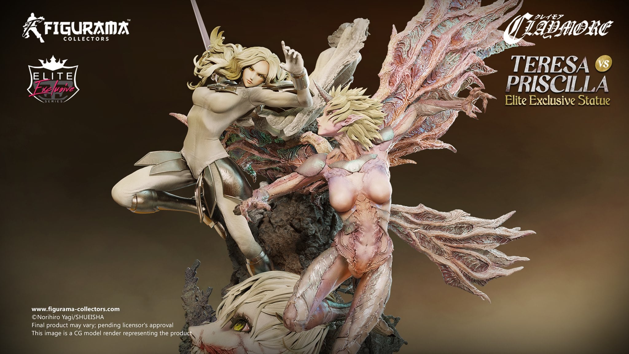 [สั่งจอง]Figurama Collectors : Elite Fandom Statue Teresa vs. Priscilla (Claymore)