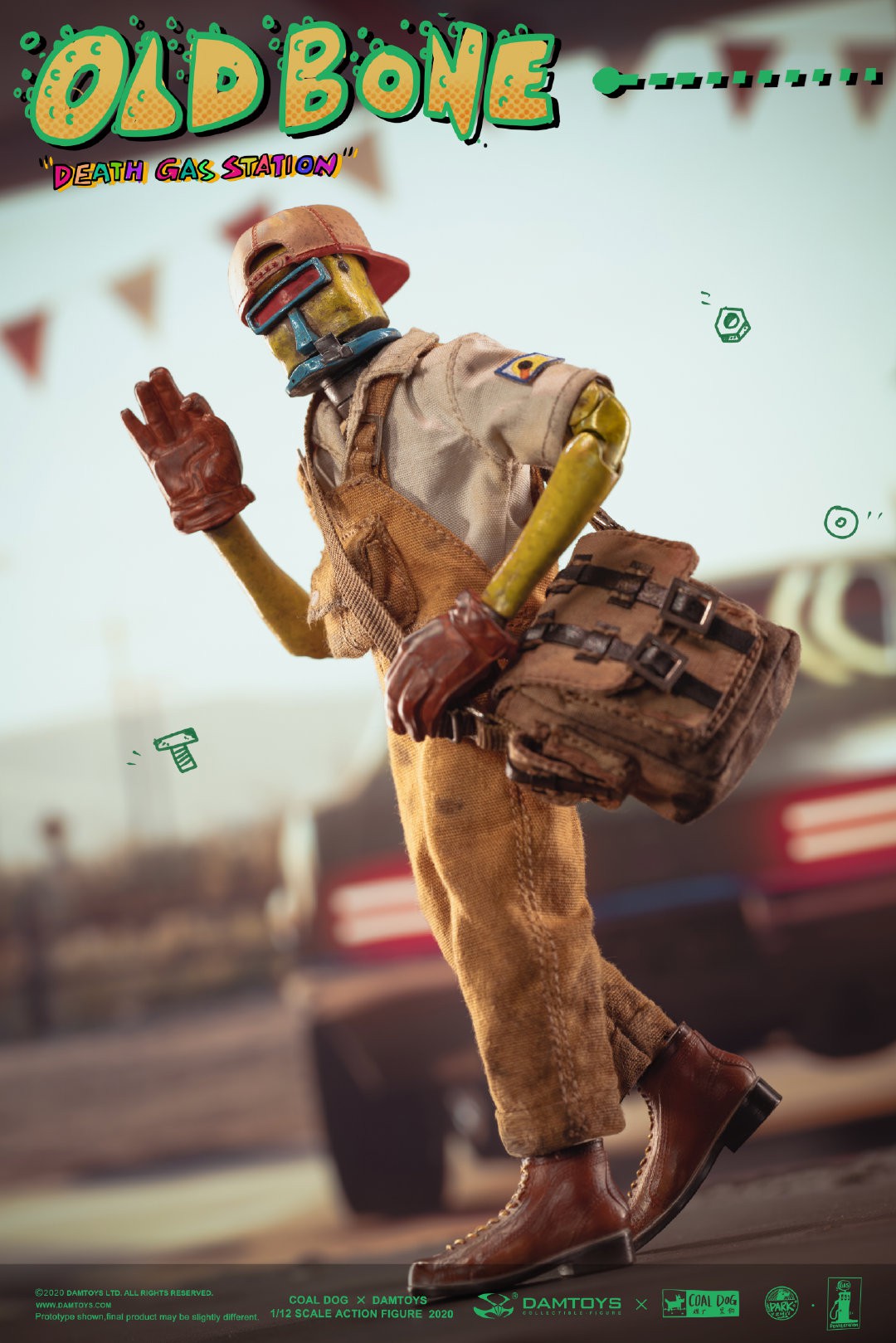 [สั่งจอง] Damtoys x Coal Dog PES021 1/12 scale Action Figure Death Gas Station series - OLD BONE