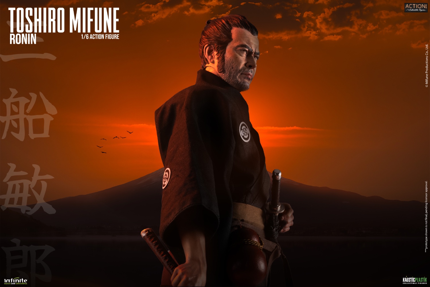 [สั่งจอง] Infinite Statue X Kaustic Plastik 1/6 ：Toshiro Mifune Action Figure
