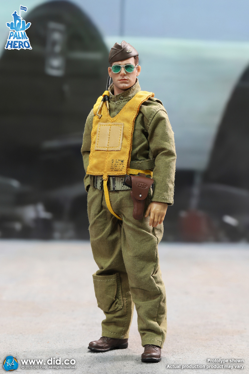 [พร้อมส่ง] DID XA80032 1/12 : Palm Hero Series - WWII U.S. Army Air Force Pilot - Captain Rafe