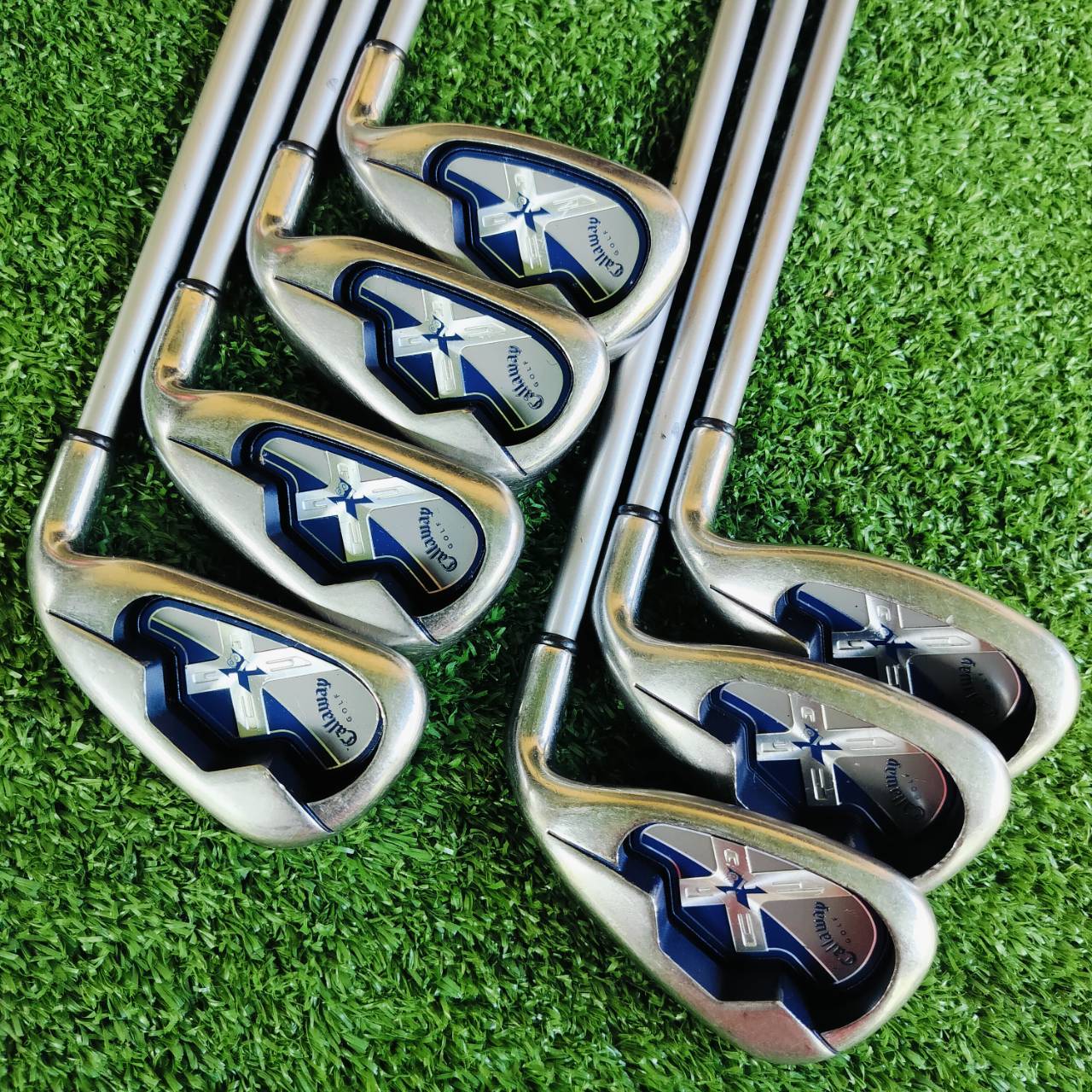 ชุดเหล็ก Callaway X-18 JAPAN SPEC ก้าน JV X-SERIES FLEX S สติ๊กเกอร์ที่ก้านอยู่ครบ สภาพสวยมาก ไม้กอล์ฟพรีเมี่ยมมือสอง ของแท้ By NakaraLuxurious
