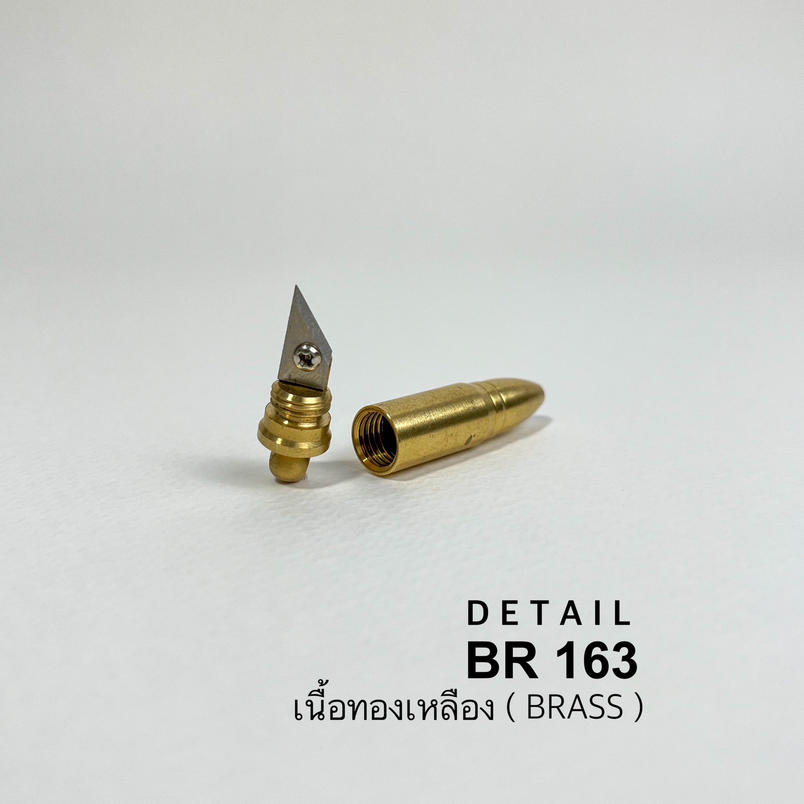 BR163 จี้สร้อยคอ เครื่องประดับ ไม่รวมเชือก อุปกรณ์ทองเหลืองแท้ อุปกรณ์งานหนัง **ราคาต่อชิ้น**