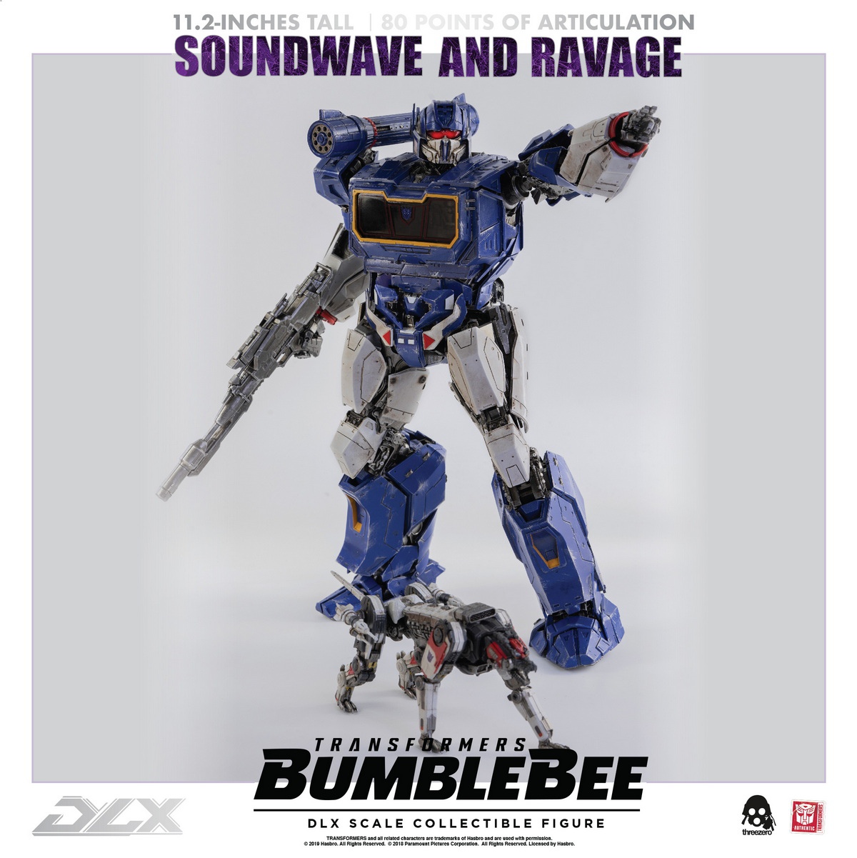 [สั่งจอง] Threezero 3Z01600W0 : Transformers BUMBLEBEE DLX - SOUNDWAVE AND RAVAGE (28.5Cm) [Reissue]
