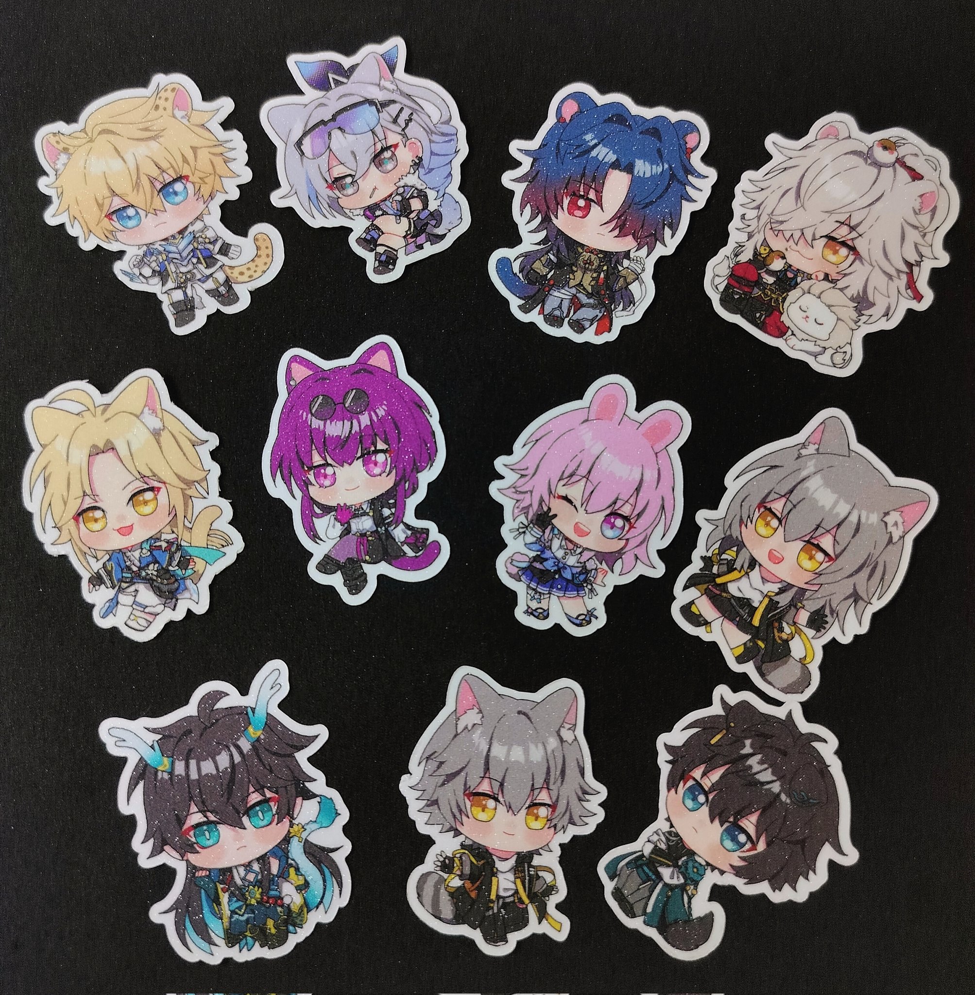 HSR Hologram Keychain & Standee & Glitter sticker