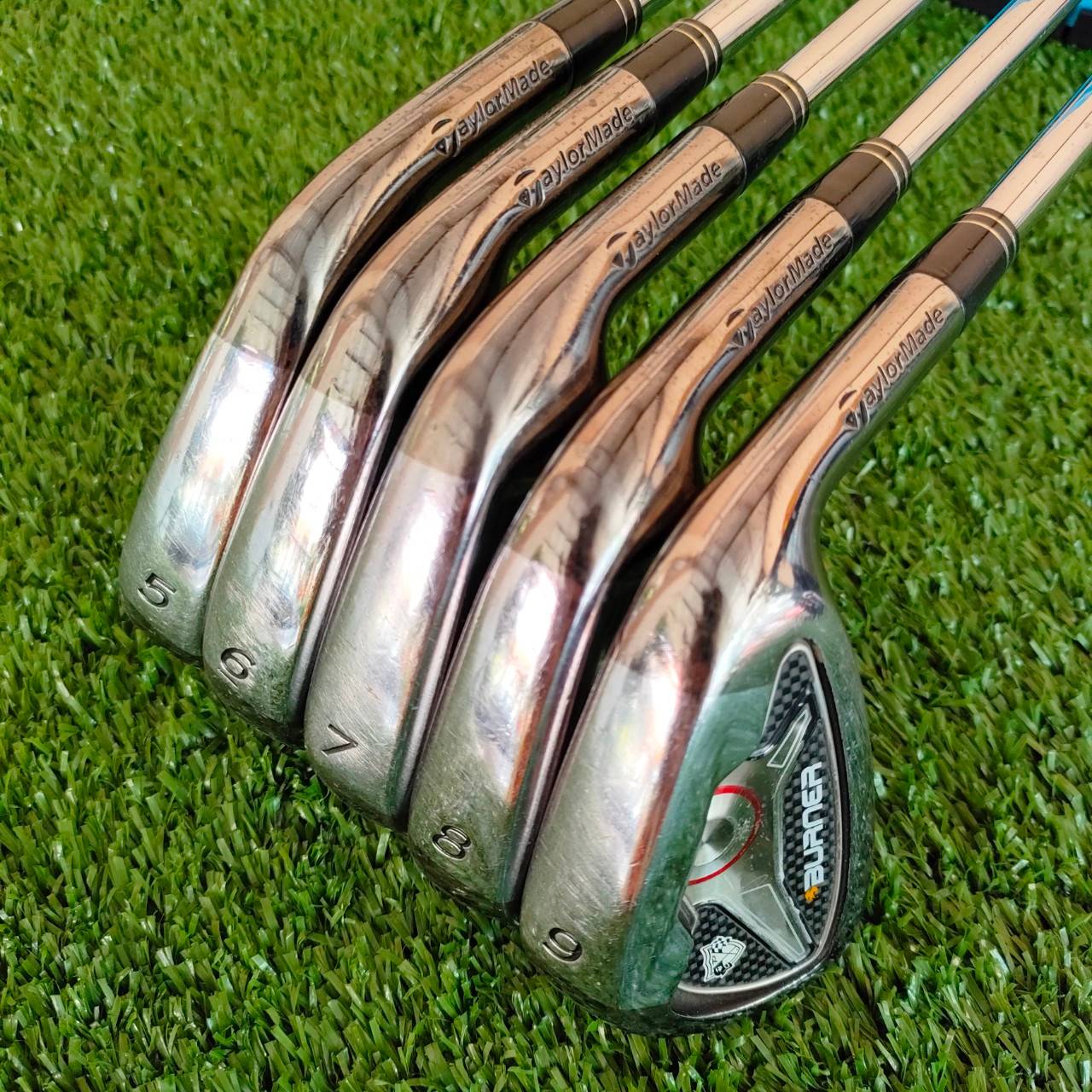 ชุดเหล็ก TAYLORMADE BURNER มีเหล็ก 5-9 เดิมๆสวย ไม่มี P ก้าน N.S.PRO 950GH FLEX S
