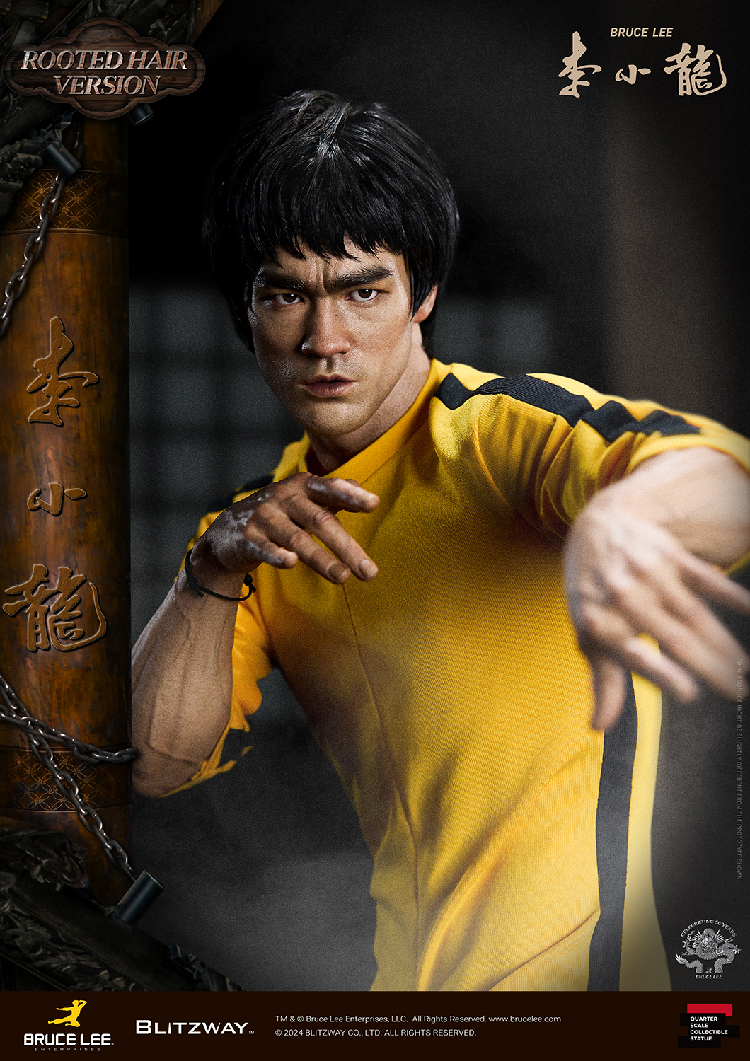 [สั่งจอง] Blitzway BW-SS-22401 1/4 : Bruce Lee Tribute 50th Anniversary Grafted Hair Version