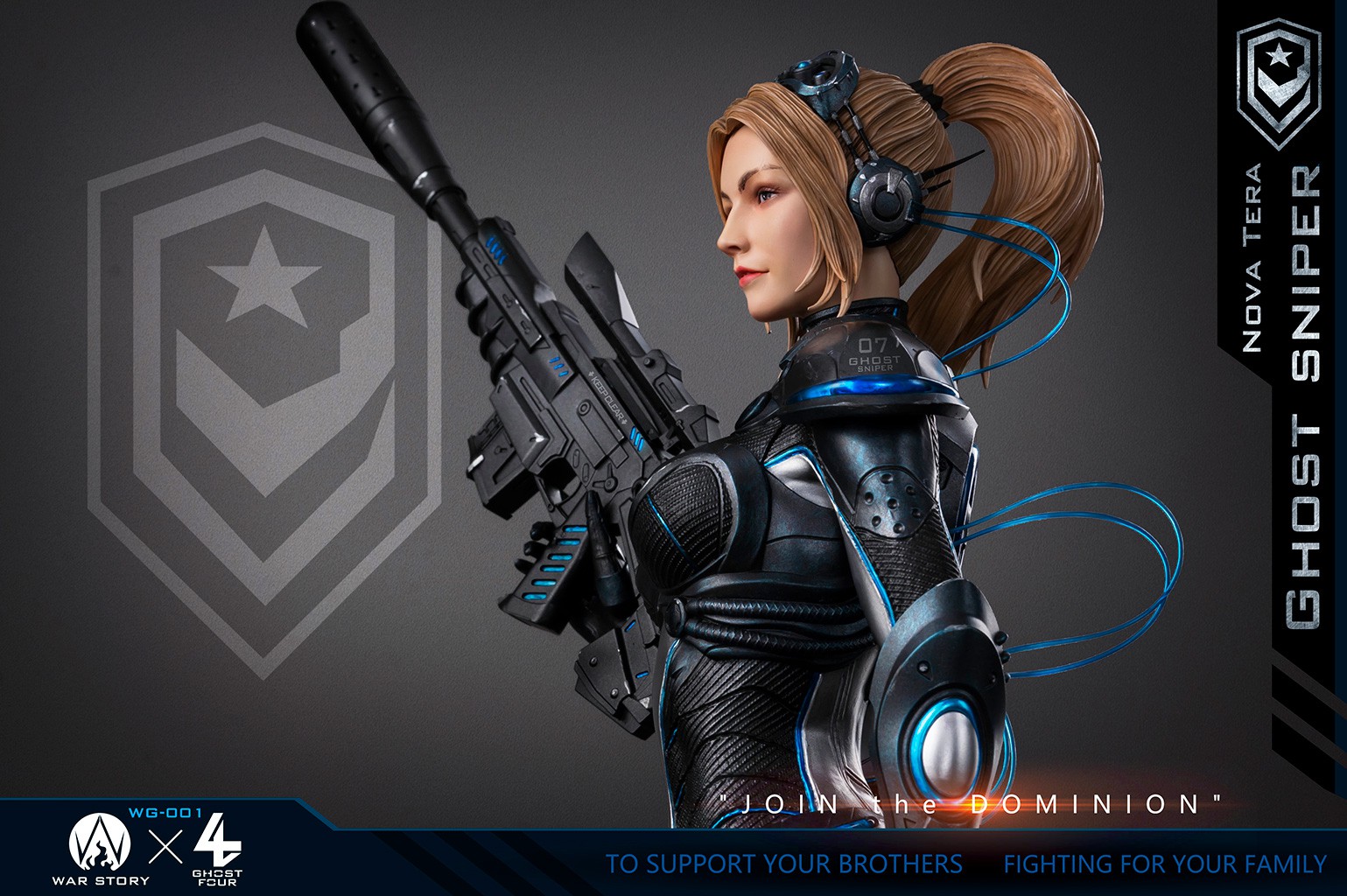 [สั่งจอง] WAR STORY X GHOST FOUR WG001 1/4 Scale : Ghost Sniper Nova Tera
