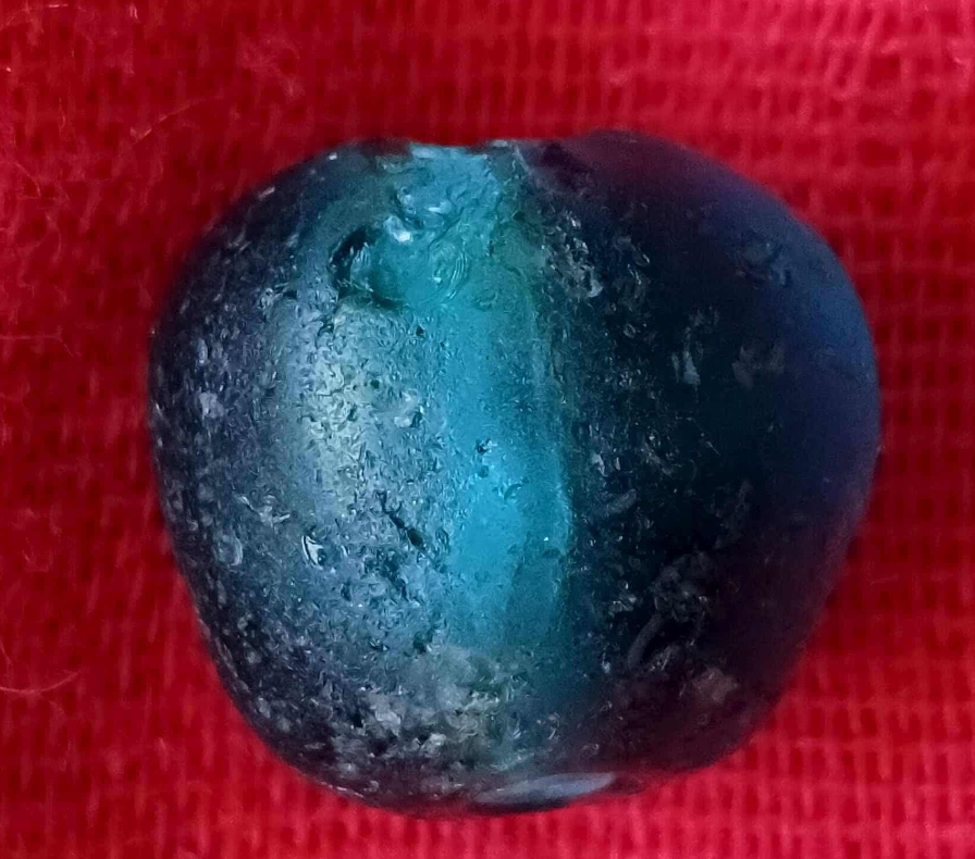 โปรไฟลุก🔥 ลูกปัดโบราณ ยุคทวารวดี โอ่งแก้ว น้ำเงินใส คลองท่อม (ขายแล้ว)