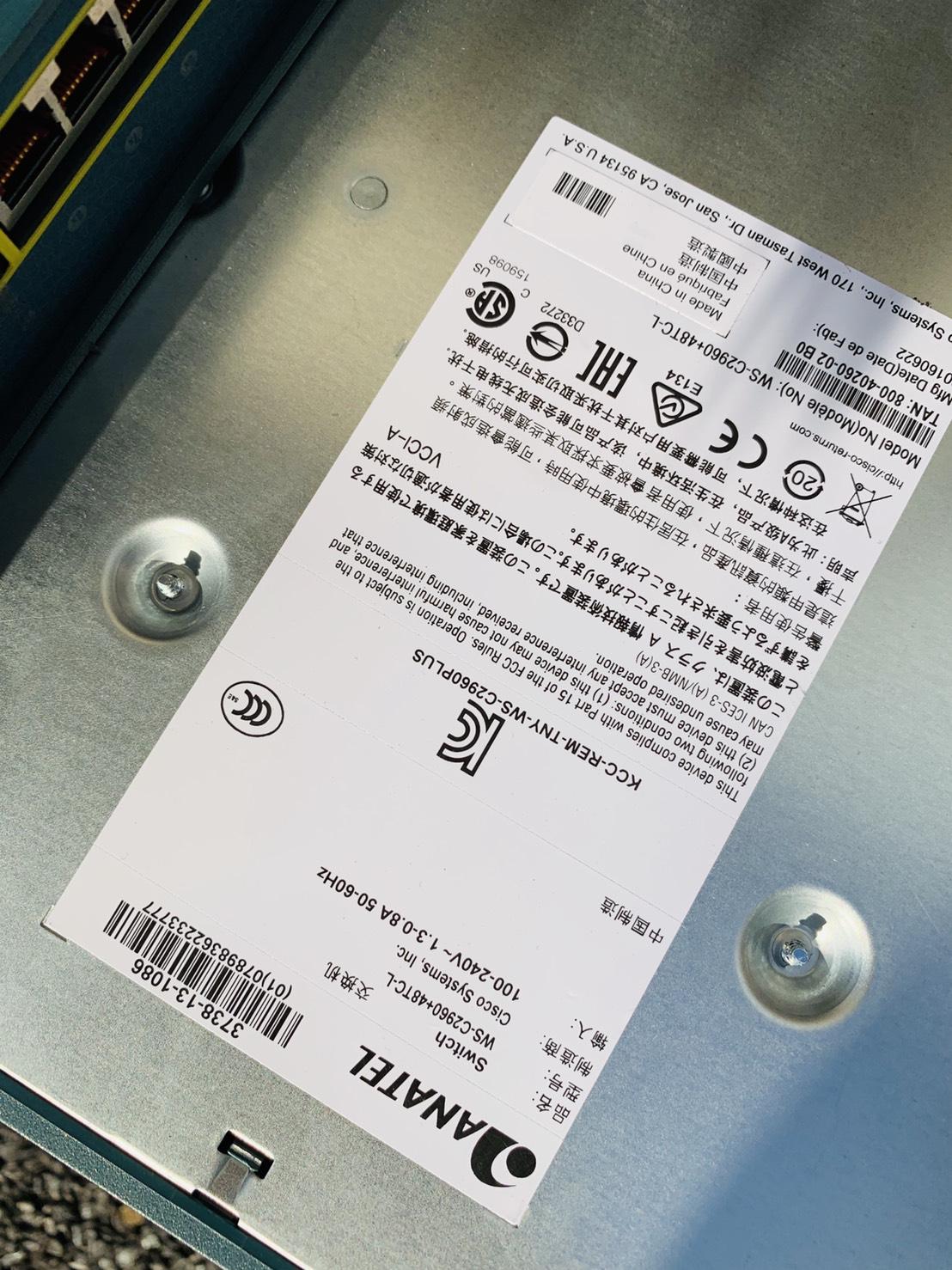 Cisco 3750 V2 Series 48 Port PoE Switch