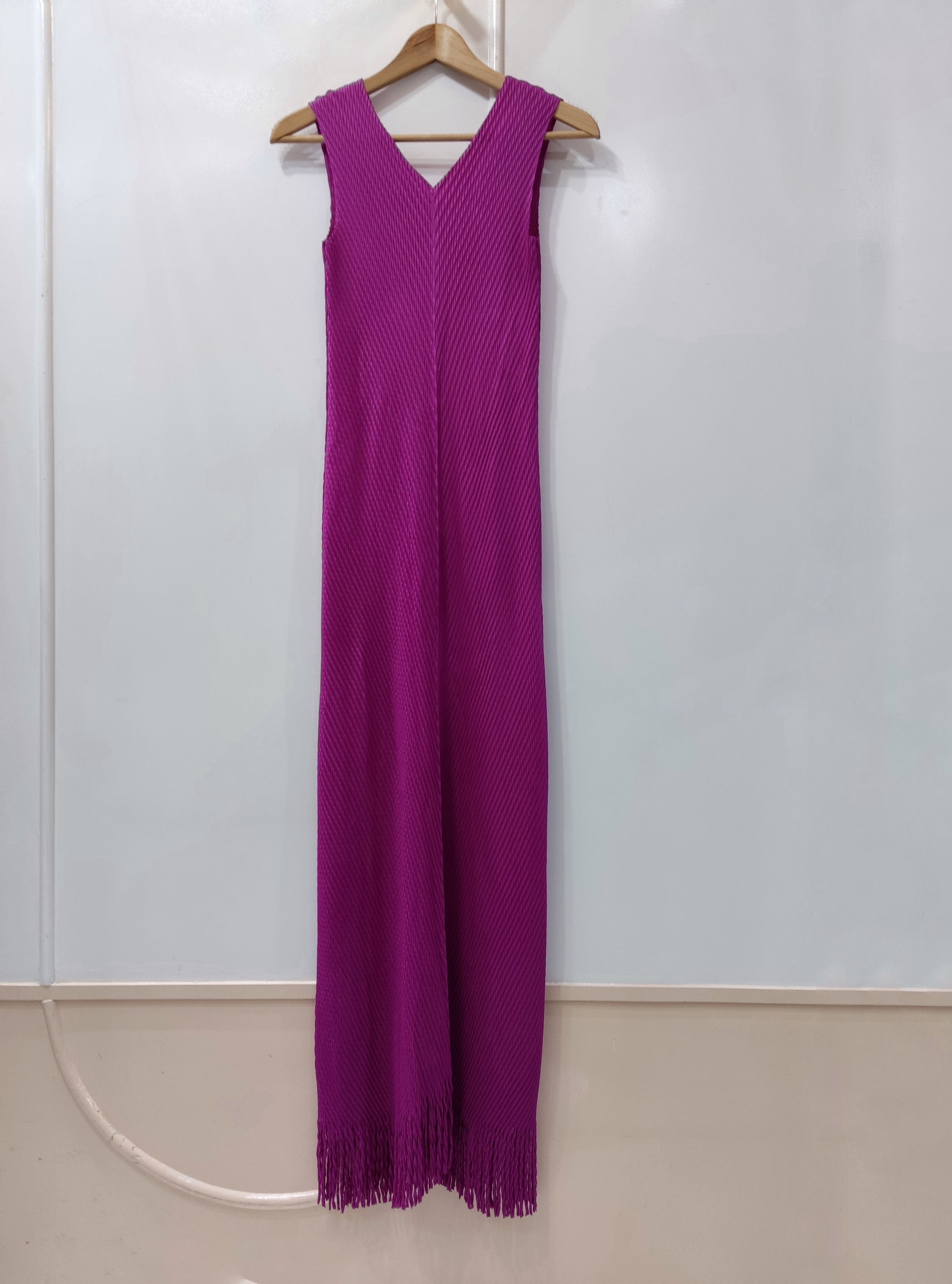 2MUAY รุ่น GA2001 FRINGE MAXI PLEATED SET 5 สี FREE SIZE