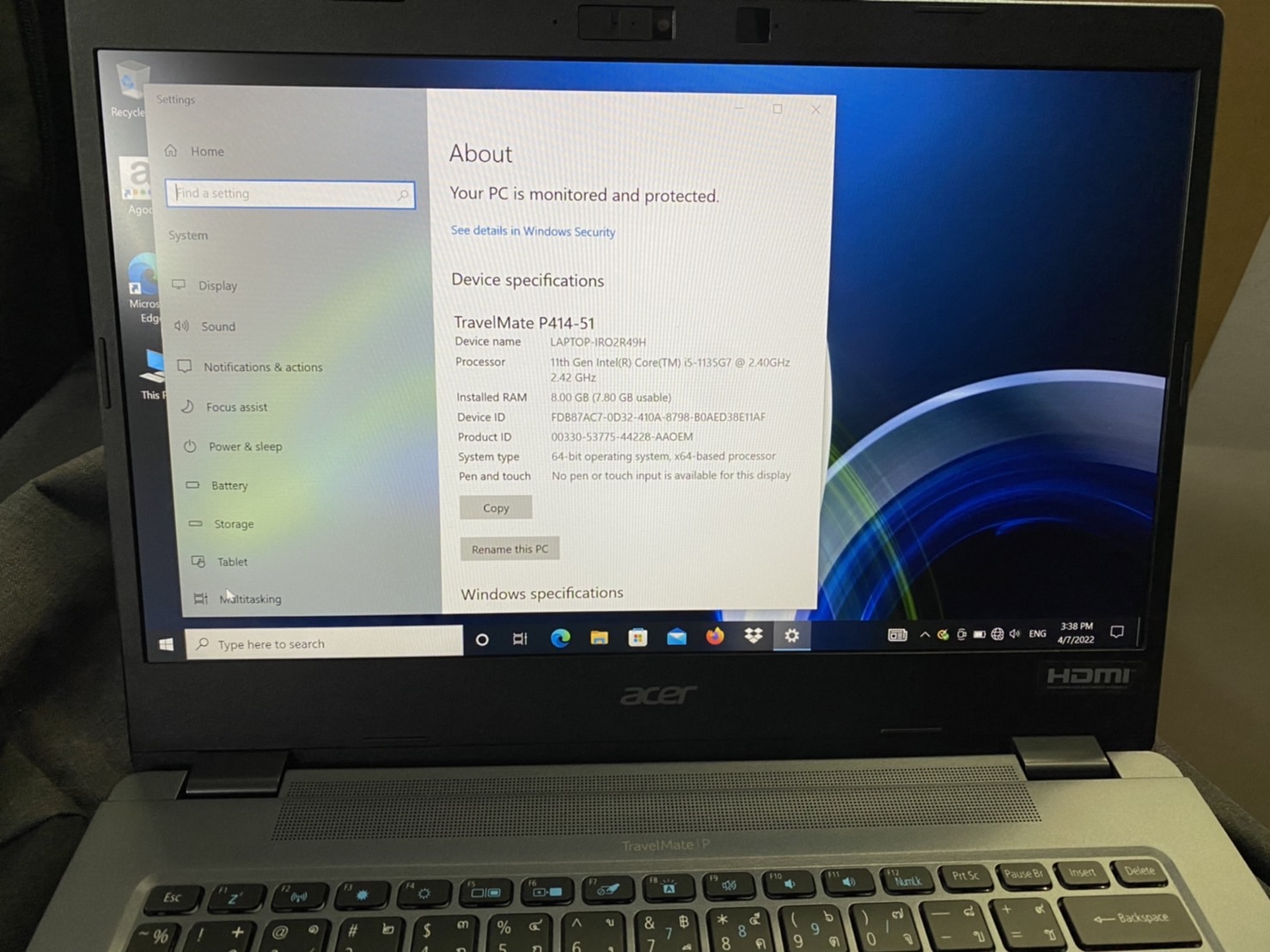 Acer TravelMate TMP414-51-545M