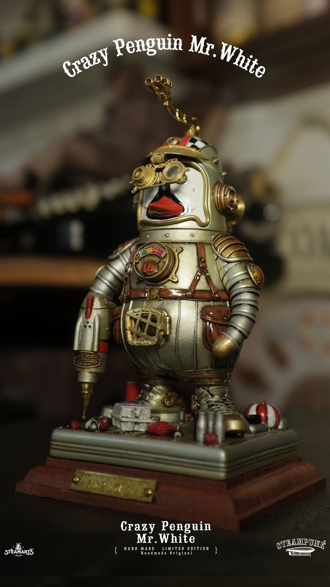 [สั่งจอง]STEAMARTS CRAZY SA2023C003 : PENGUIN MR.WHITE (15Cm)