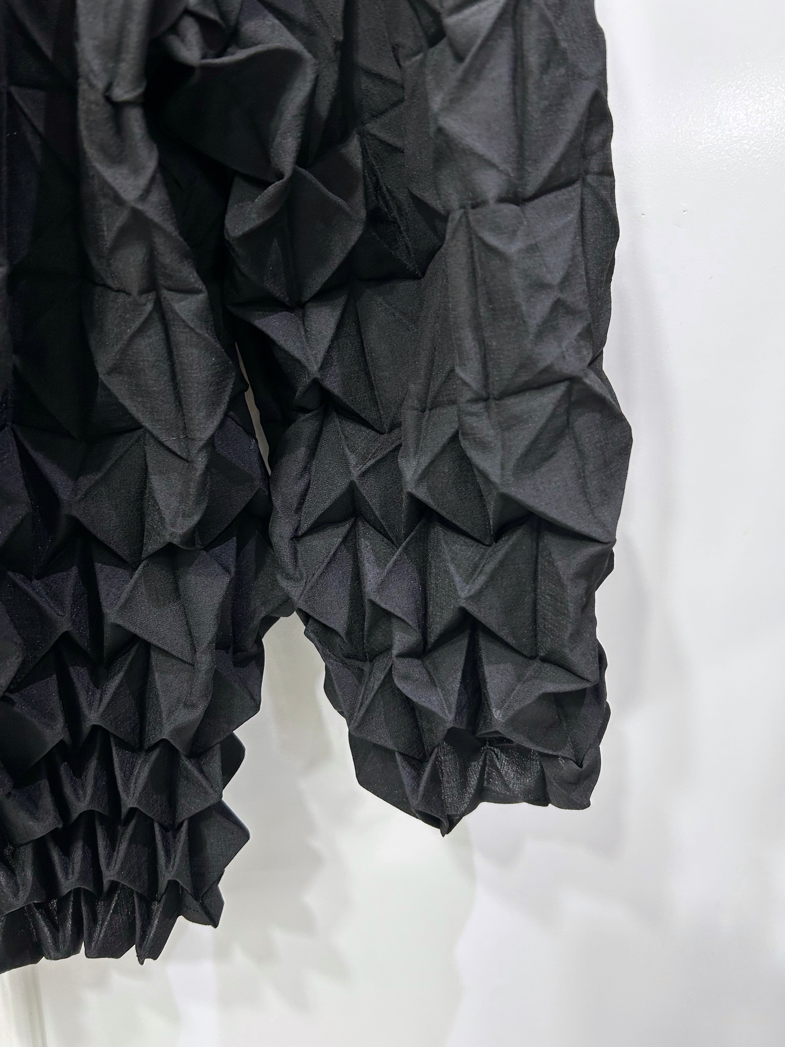 อกถึง 50 นิ้ว 2MUAY รุ่น GA67854 เสื้อคลุมอัดพลีทผ้า Matte COLLAR WRAP WAIST TIE PLEATED CARDIGAN FREE SIZE