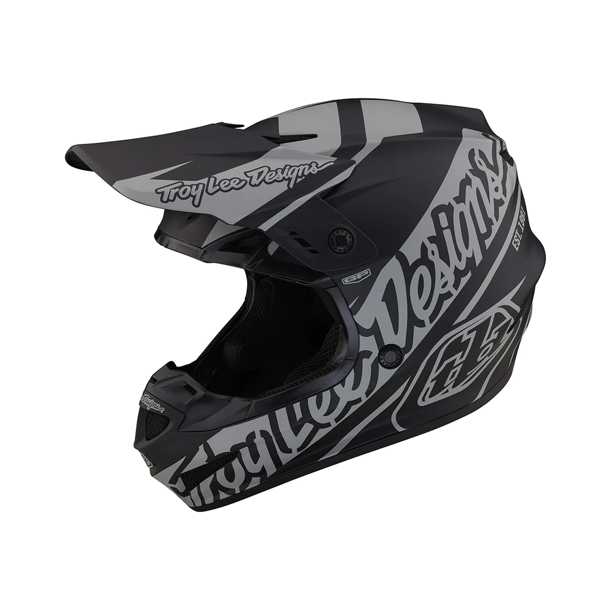 หมวกกันน็อค Troy Lee Designs GP Helmet Slice Black / Gray