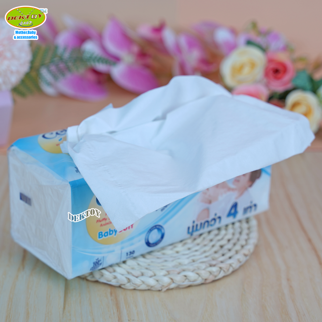 Cello เซลโล่ babysoft กระดาษชำระ ทิชชู่หนา4ชั้น 130 แผ่น 4 ห่อ