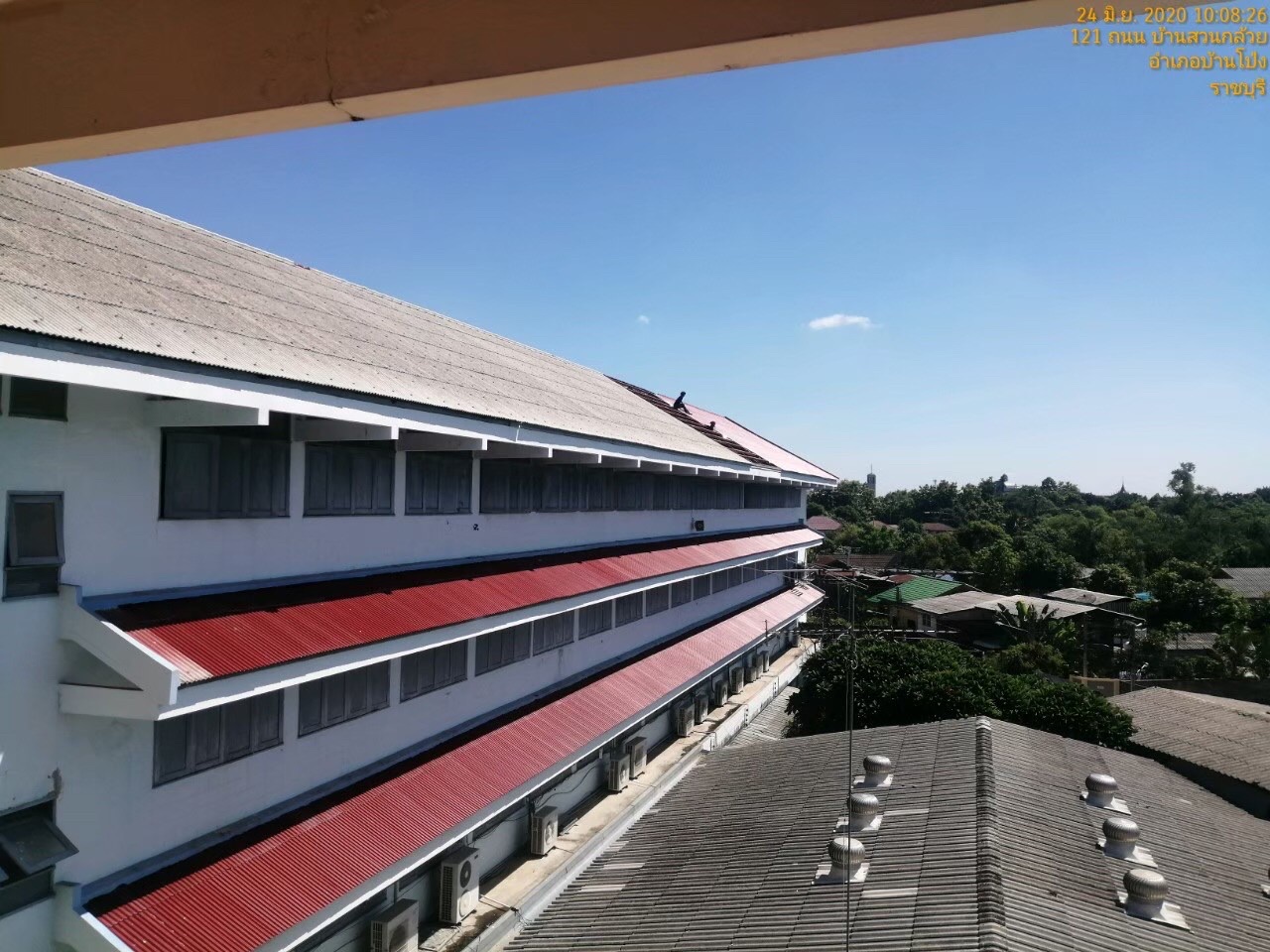 งานเปลี่ยนหลังคาโรงเรียนรัตนราษฎร์บำรุง จ.ราชบุรี