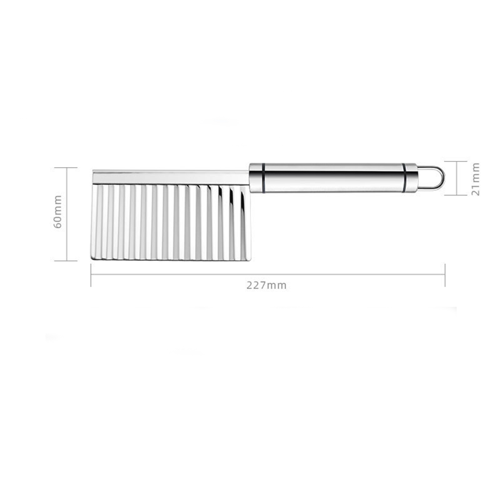 มีดหั่นหยักฟันปลา ฟันหยัก(ด้ามจับ)201/304/ฟันหยัก(มือจับ)ดำ ใช้หั่นผัก ผลไม้ แข็งแรง ทนทาน ขนาดเหมาะมือ ดีไซน์สวยงาม