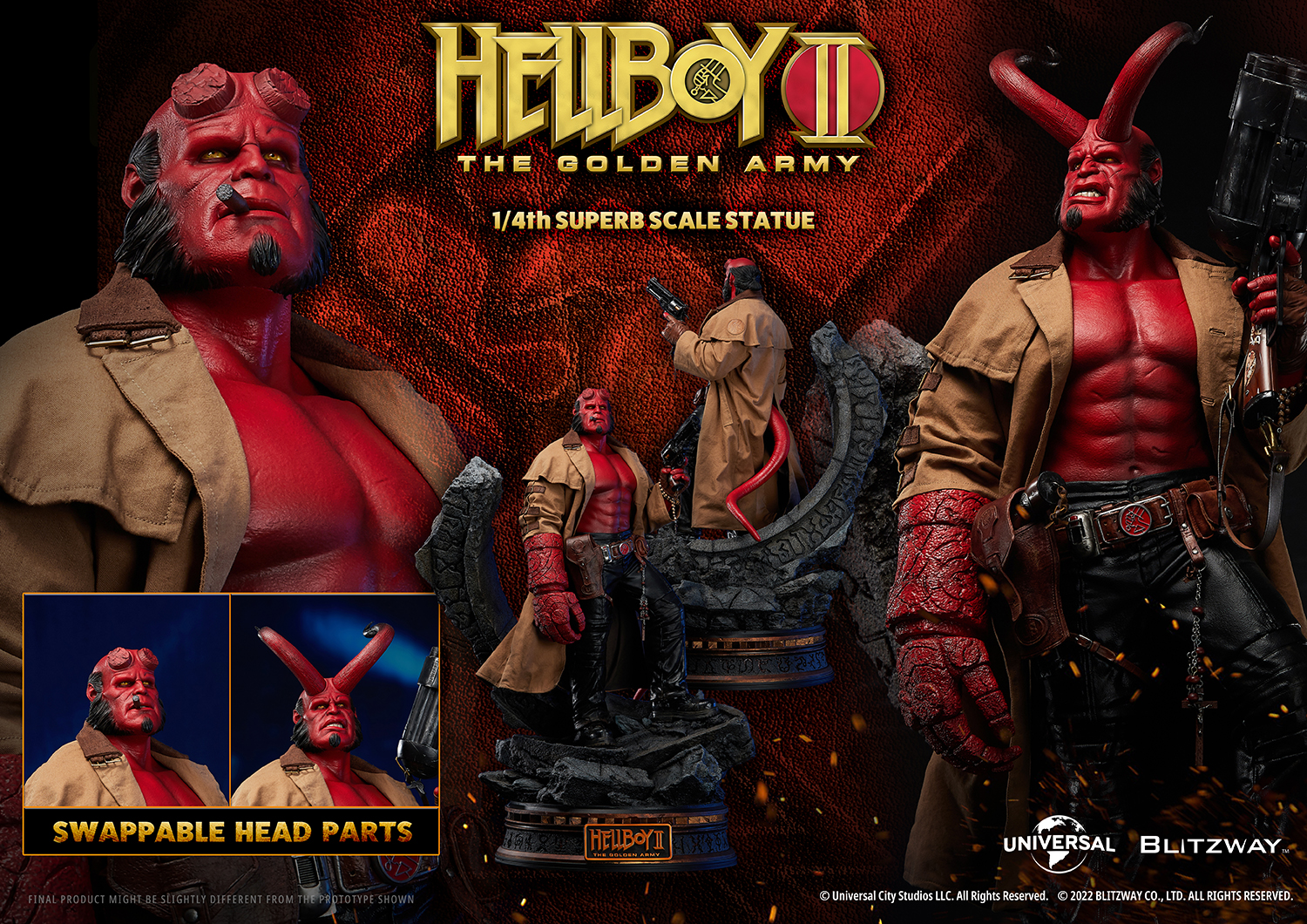 [สั่งจอง] Blitzway BW-SS-21301 1/4 : HELLBOY II - THE GOLDEN ARMY