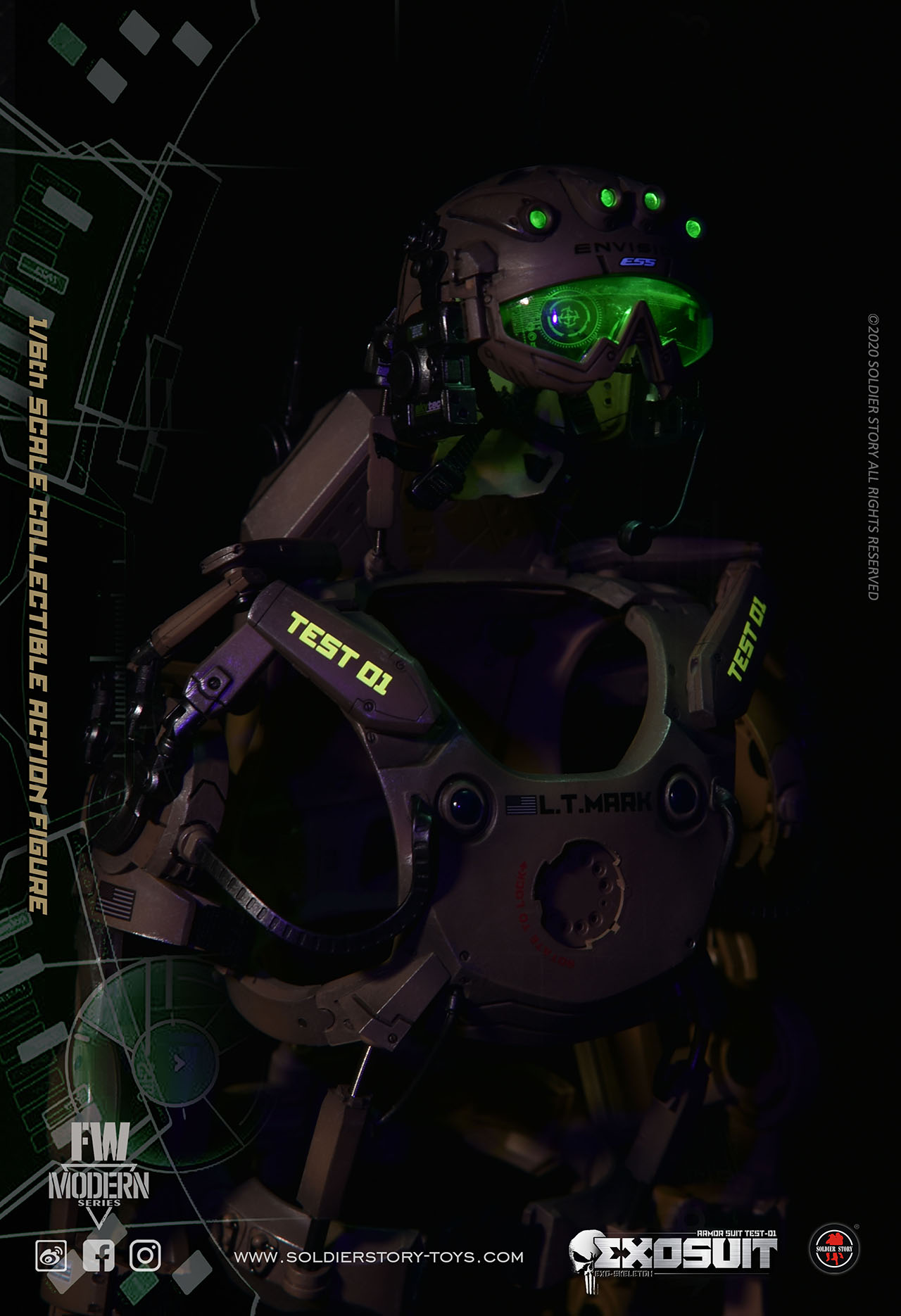 [สั่งจอง] SoldierStory SS122 1/6 : EXO SKELETON ARMOR SUIT TEST-01