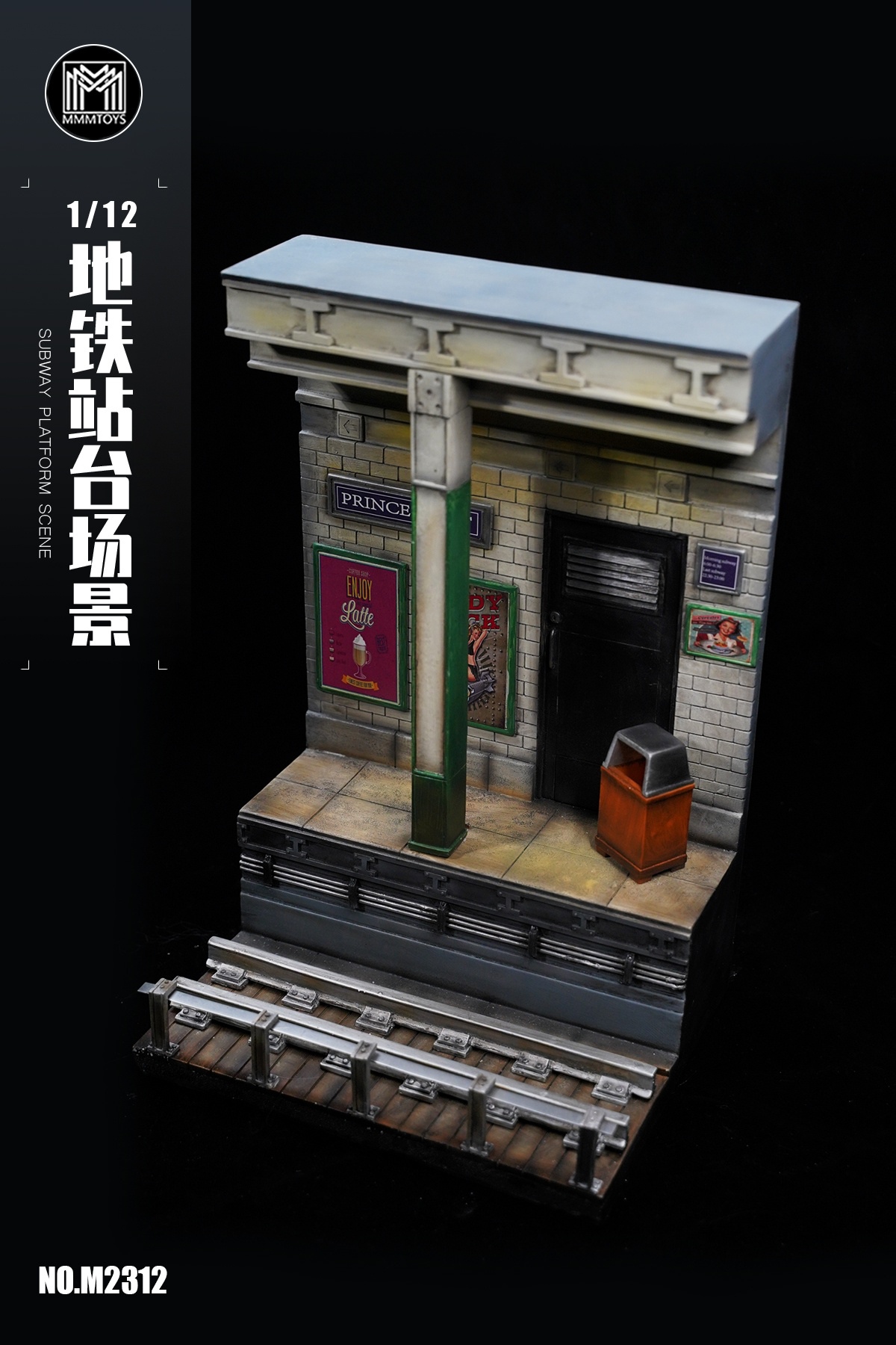 [สั่งจอง]mmmtoys M2312 1/12 : Subway Platform Scene