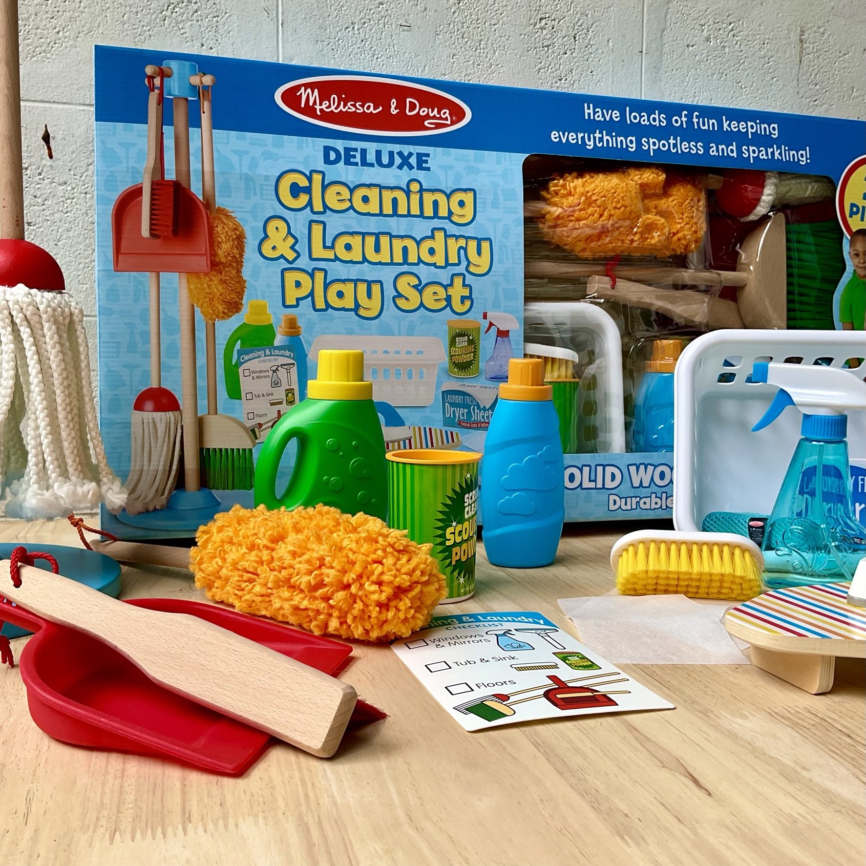 ชุดของเล่นทำความสะอาดและซักผ้า (21ชิ้น) Melissa รุ่น 93620 ของเล่นเสริมพัฒนาการเด็ก